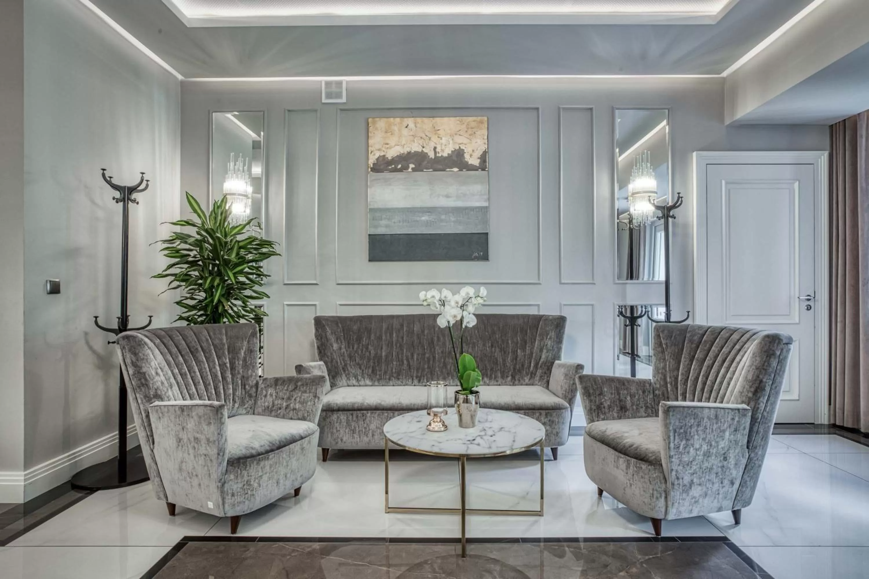 Lobby or reception in Hotel Biały Dom