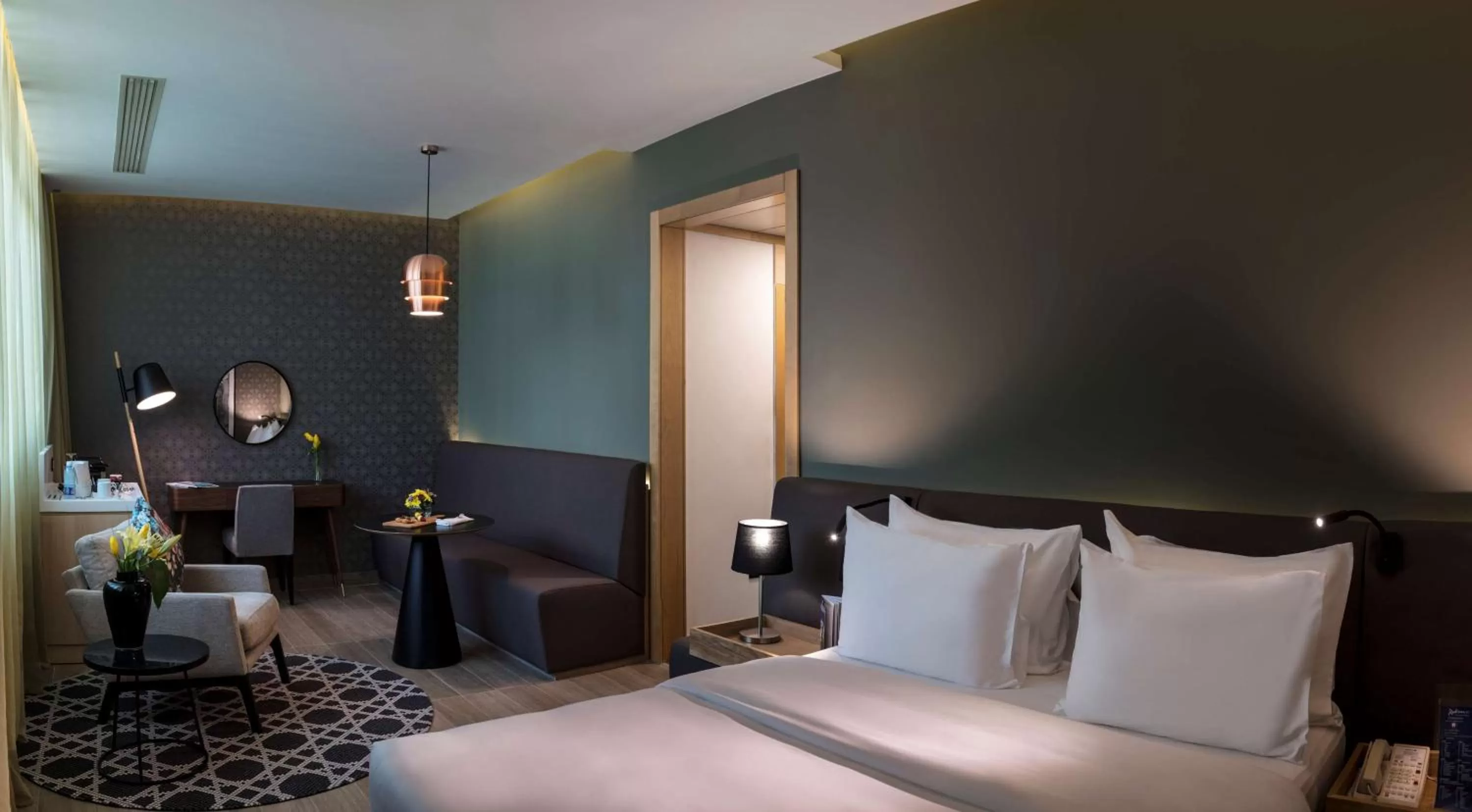 Photo of the whole room, Bed in Radisson Blu Hotel, Beirut Verdun