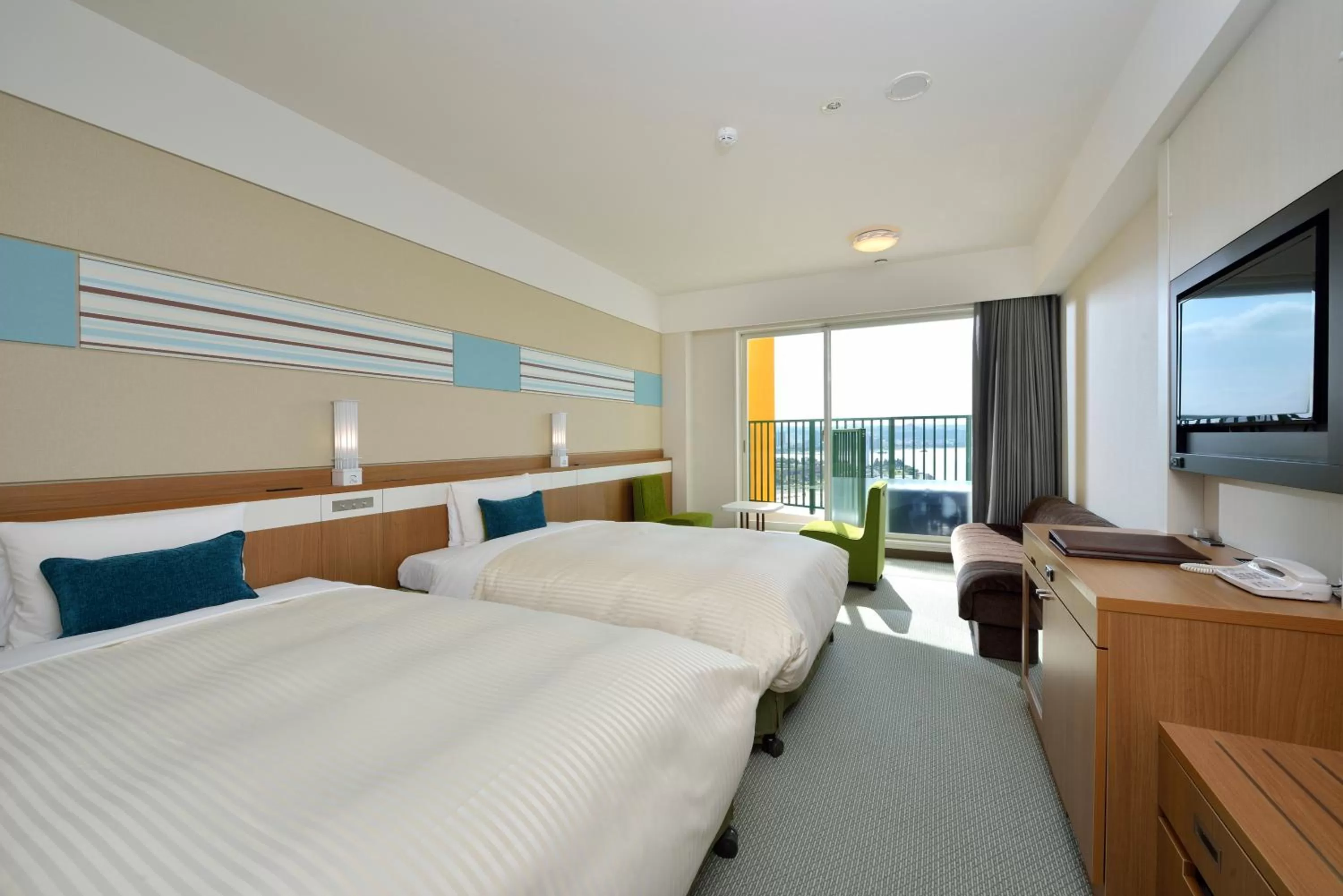 View (from property/room), Bed in Vessel Hotel Campana Okinawa