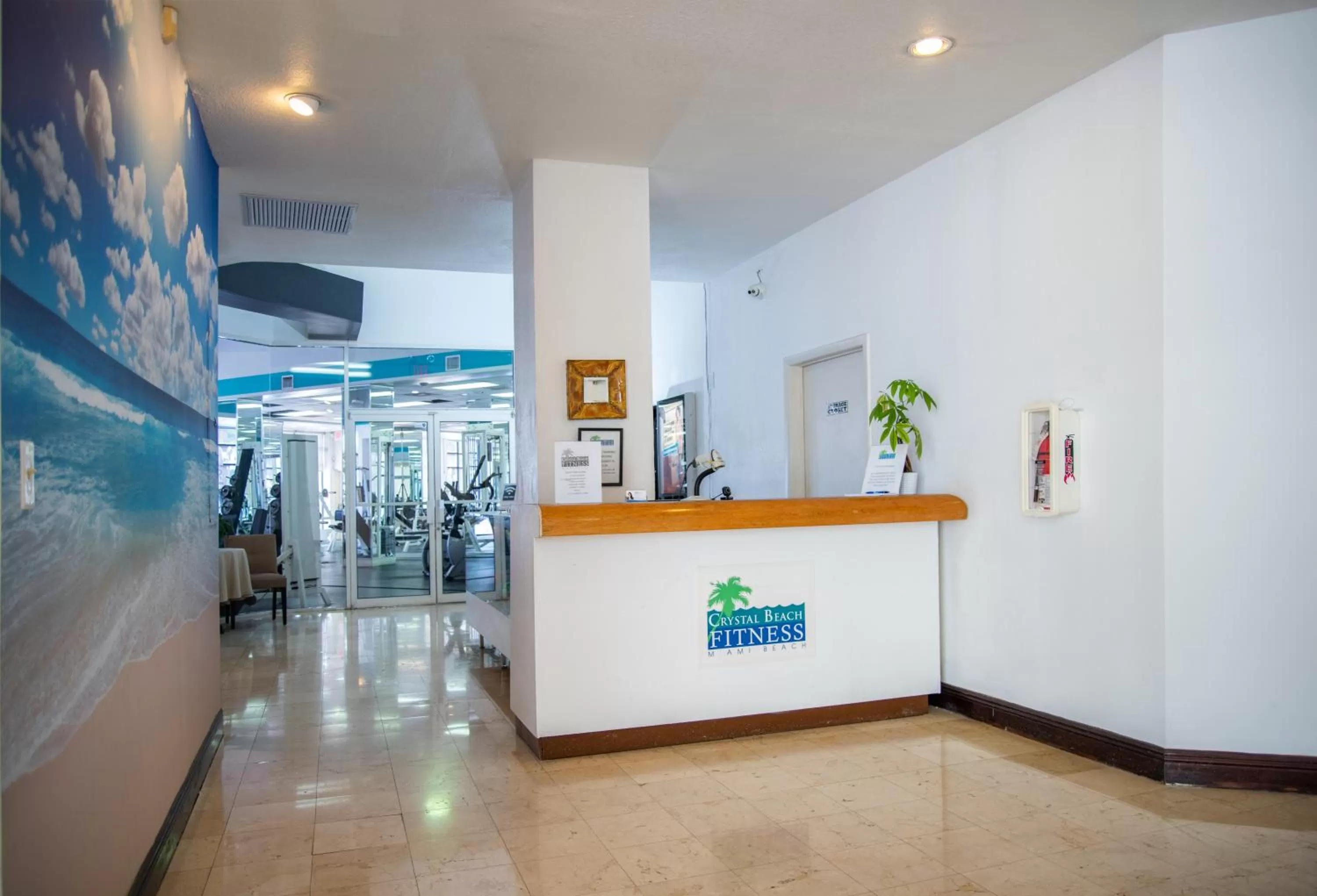 Fitness centre/facilities in Crystal Beach Suites Miami Oceanfront Hotel