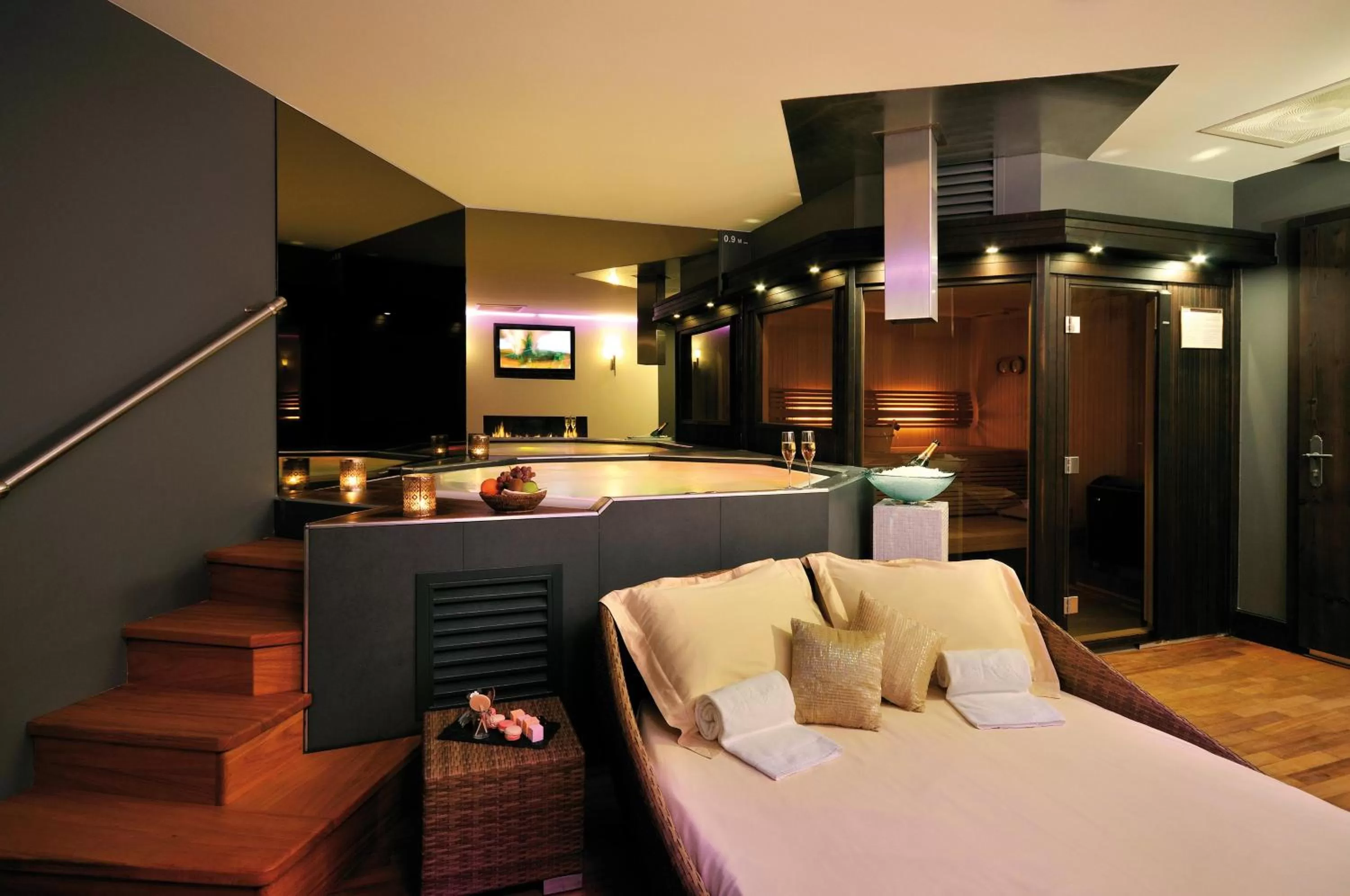 Spa and wellness centre/facilities, Bed in Chalet RoyAlp Hôtel & Spa