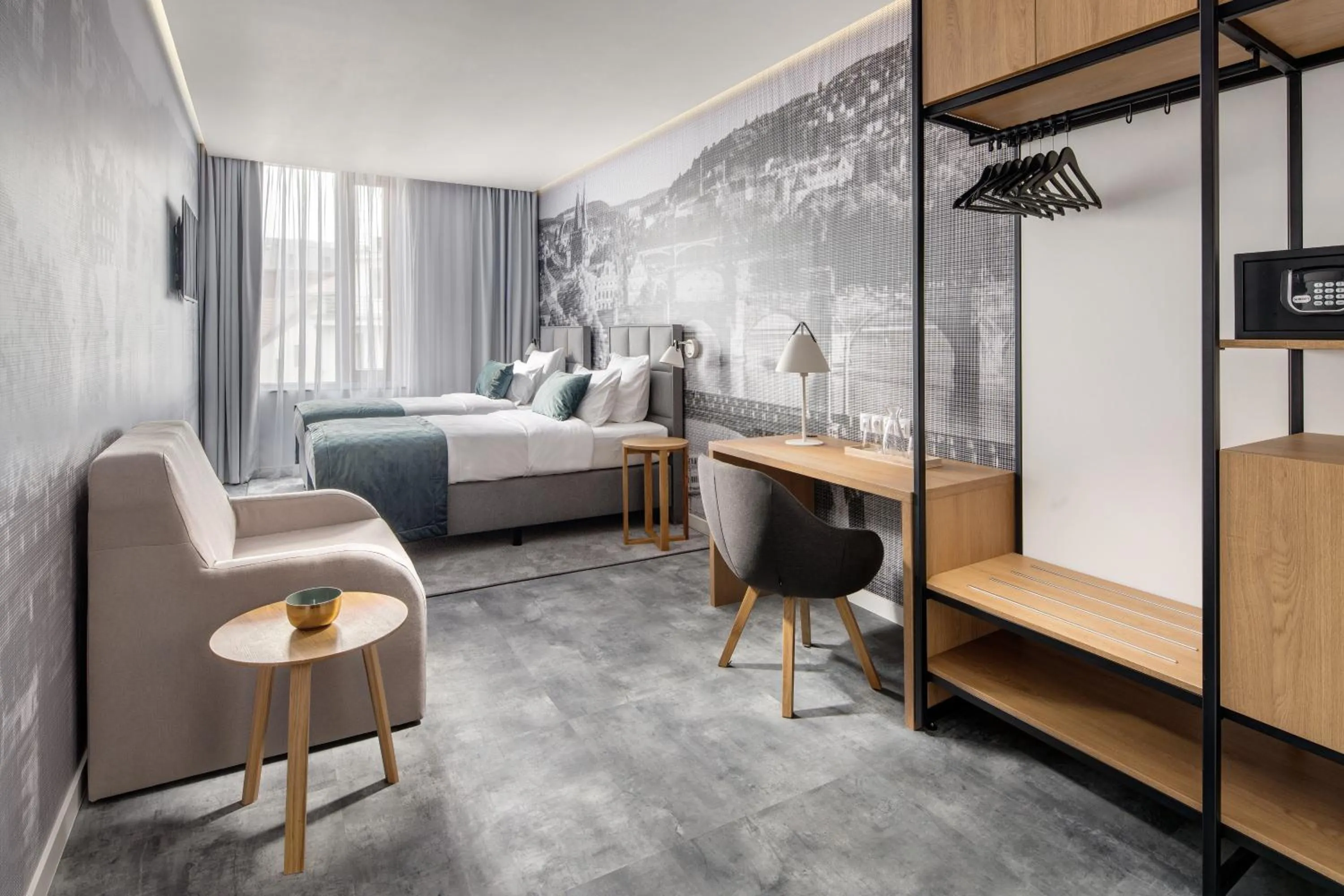 Seating area, Bed in Mamaison Residence Downtown Prague