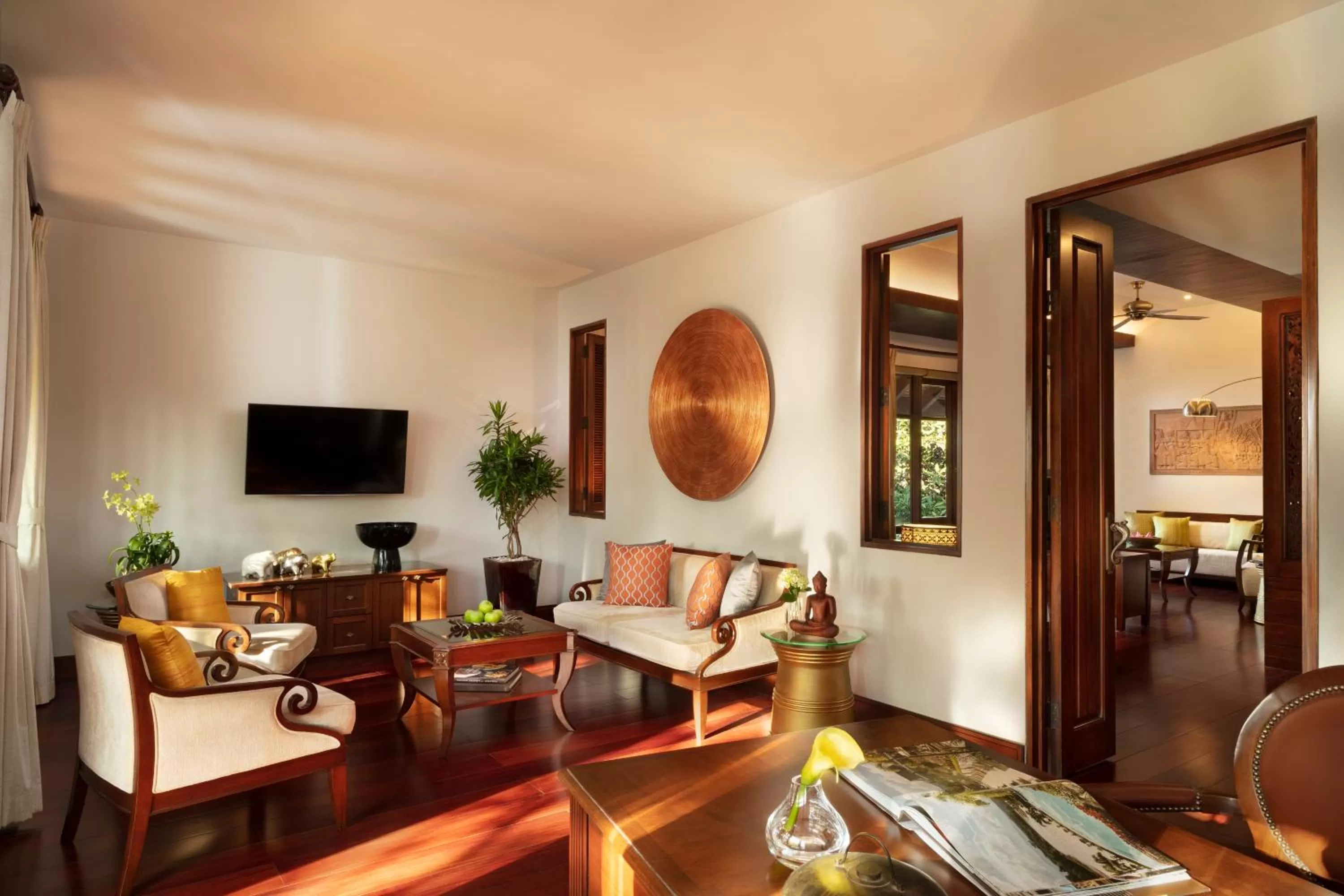 Living room in Anantara Angkor Resort