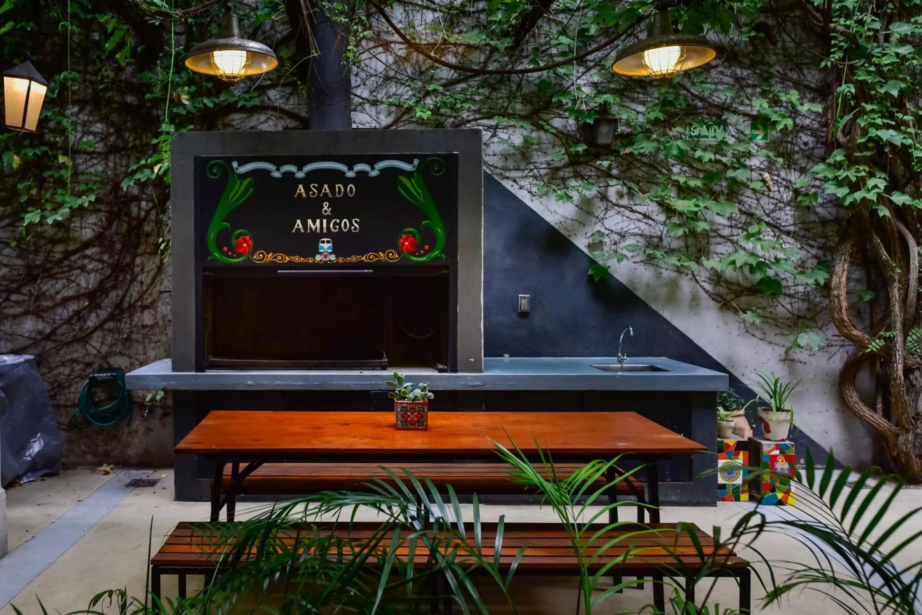 BBQ facilities in Casa Caravan - Plant Based Concept House