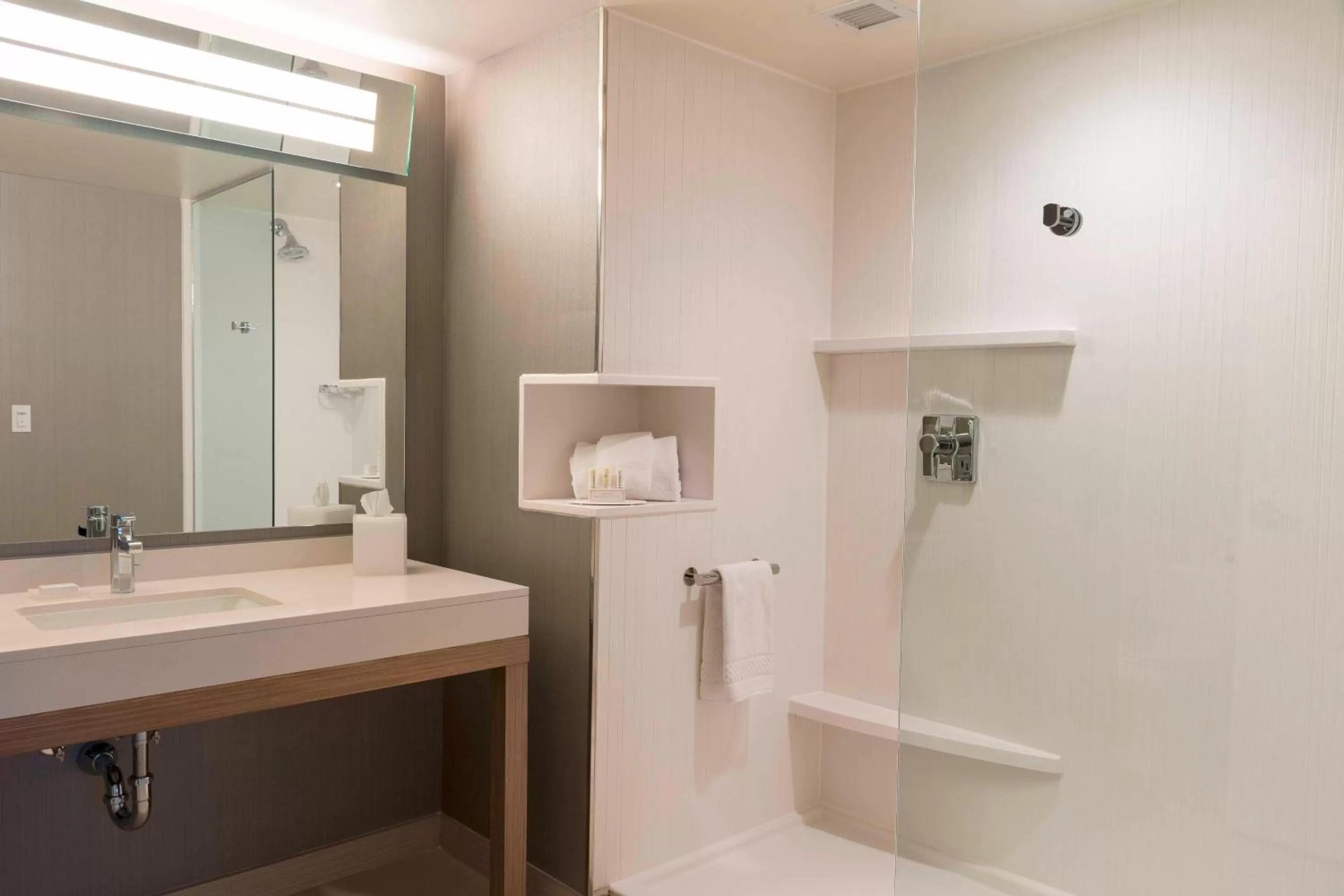 Bathroom in Courtyard by Marriott Mt. Pleasant at Central Michigan University