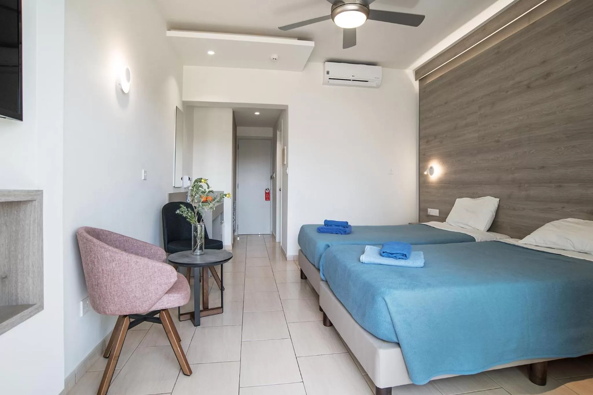 Bed in Aphrodite Beach Hotel