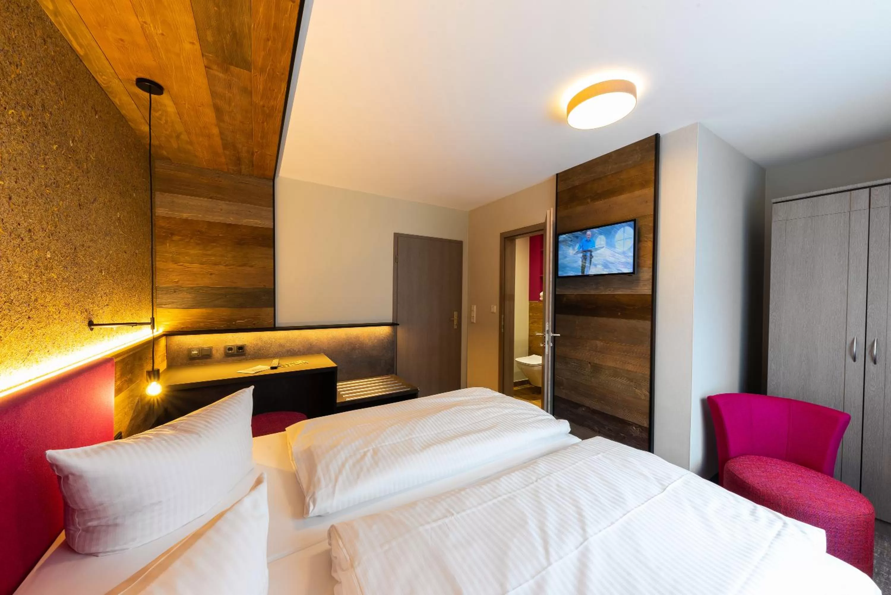 Bed in Hotel Waldmühle