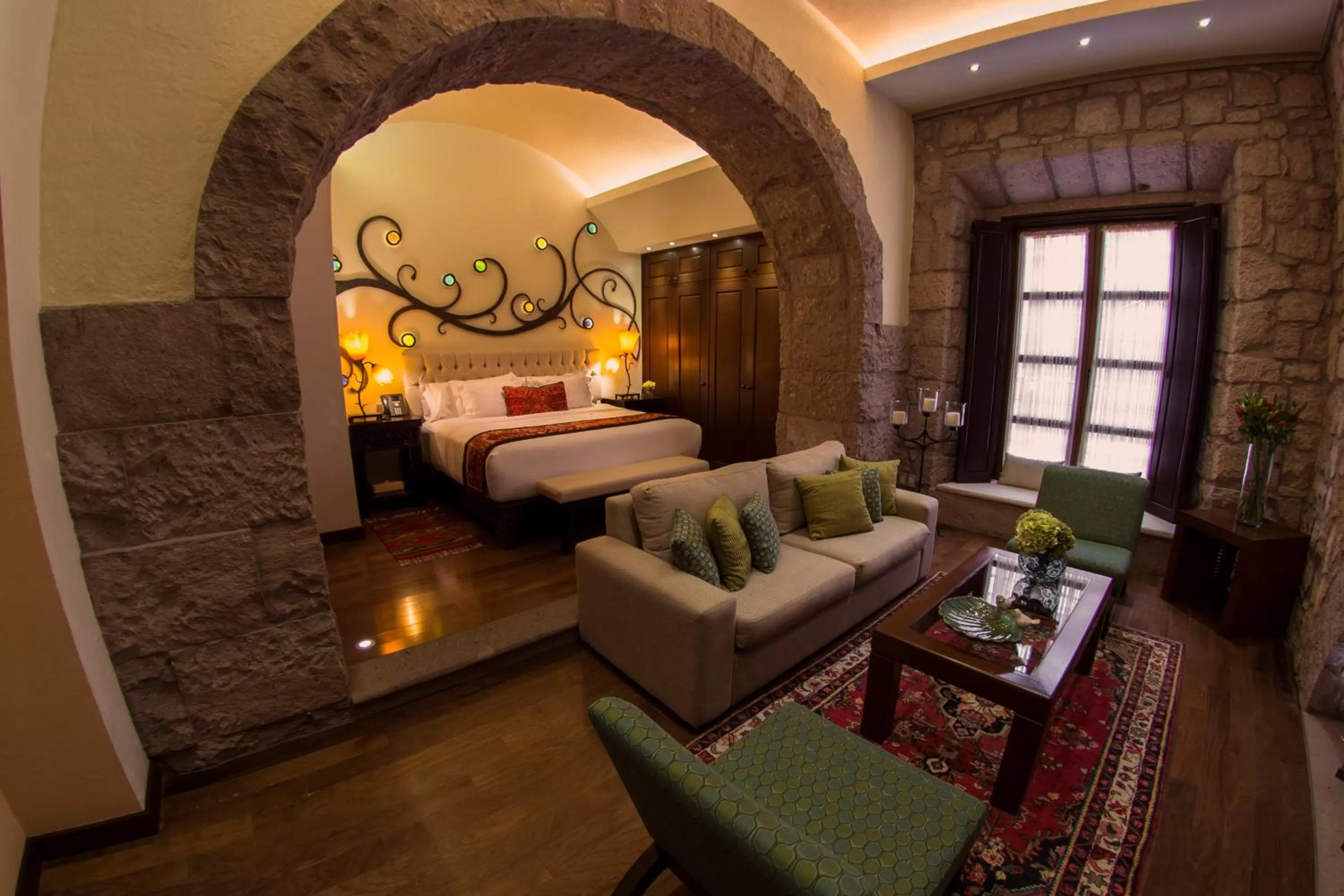 Living room, Bed in Hotel De La Soledad