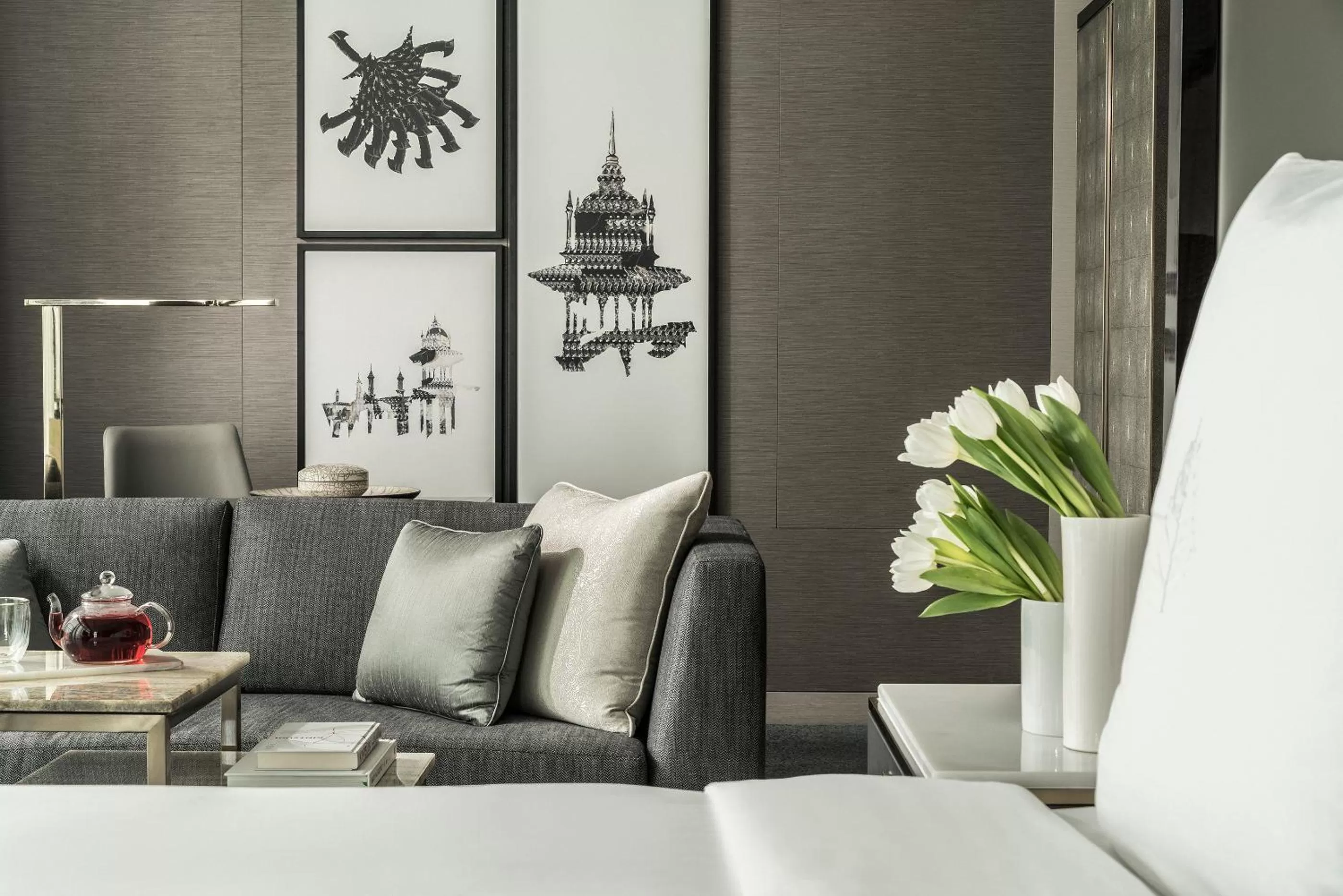 Bedroom in Four Seasons Hotel Kuala Lumpur