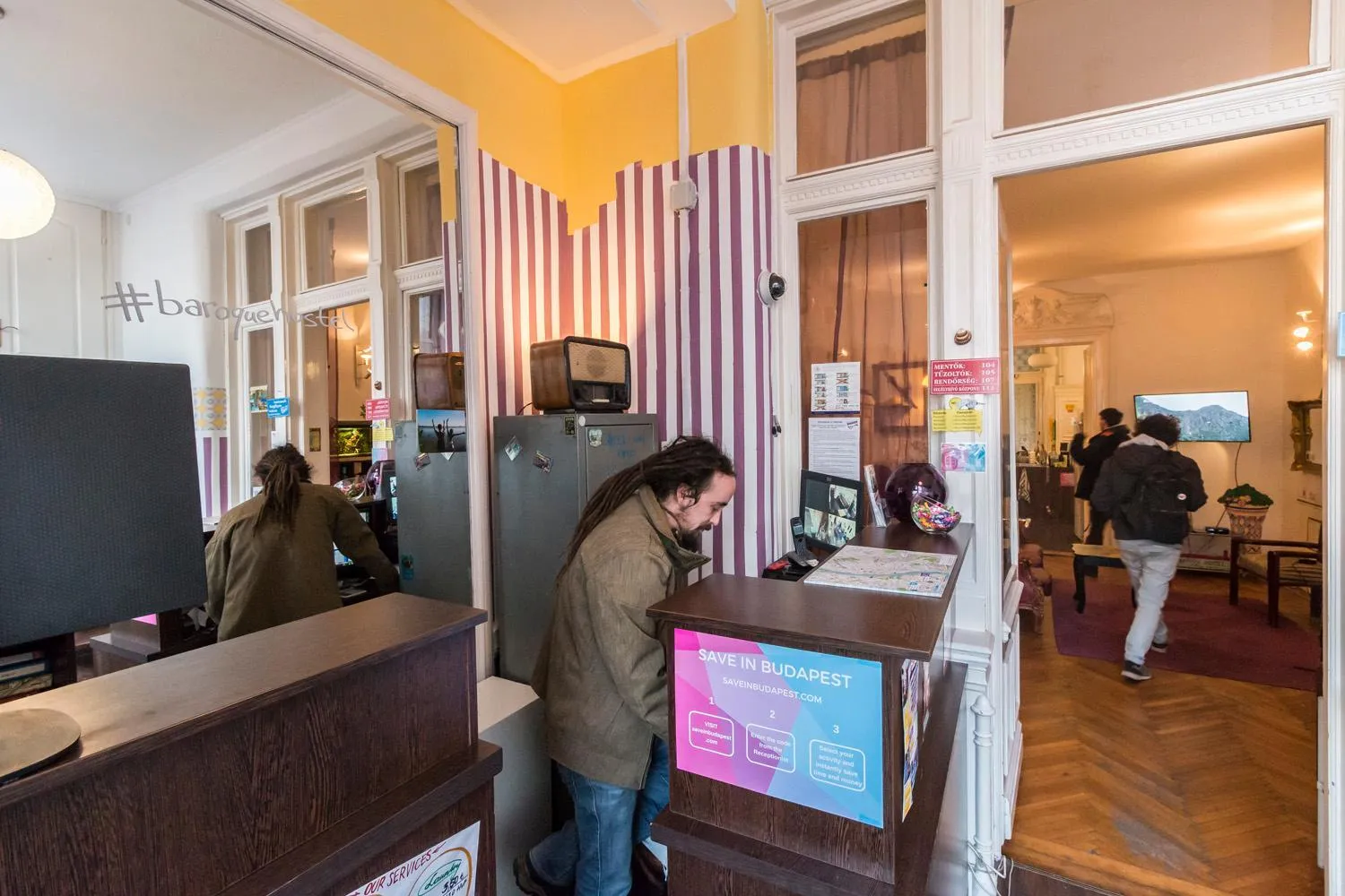 Lobby or reception in Baroque Hostel & Coworking