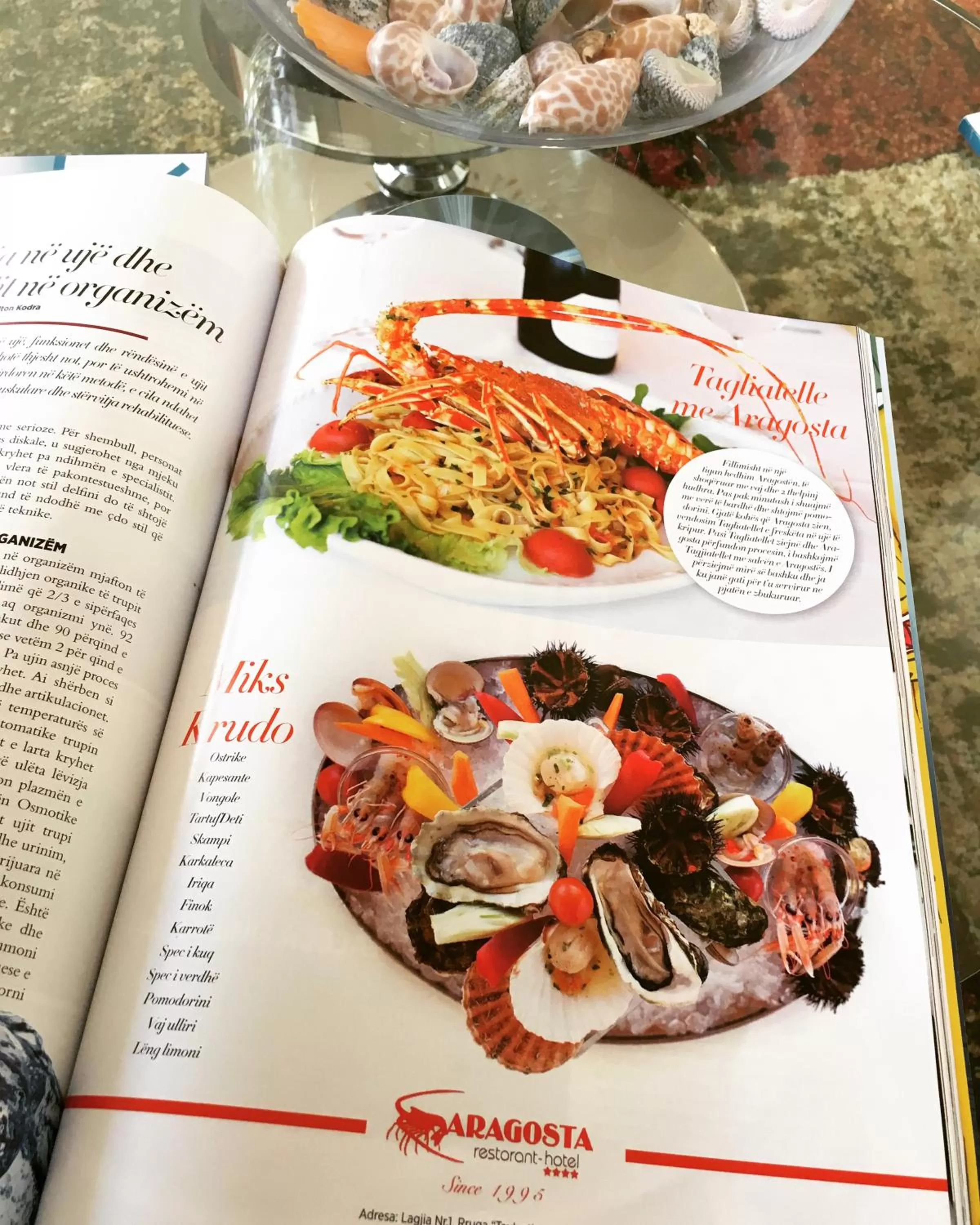 Restaurant/places to eat in Aragosta Hotel