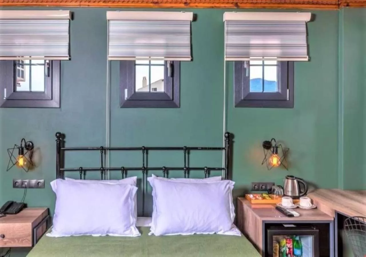 Bed in Sunset Hotel Marmaris