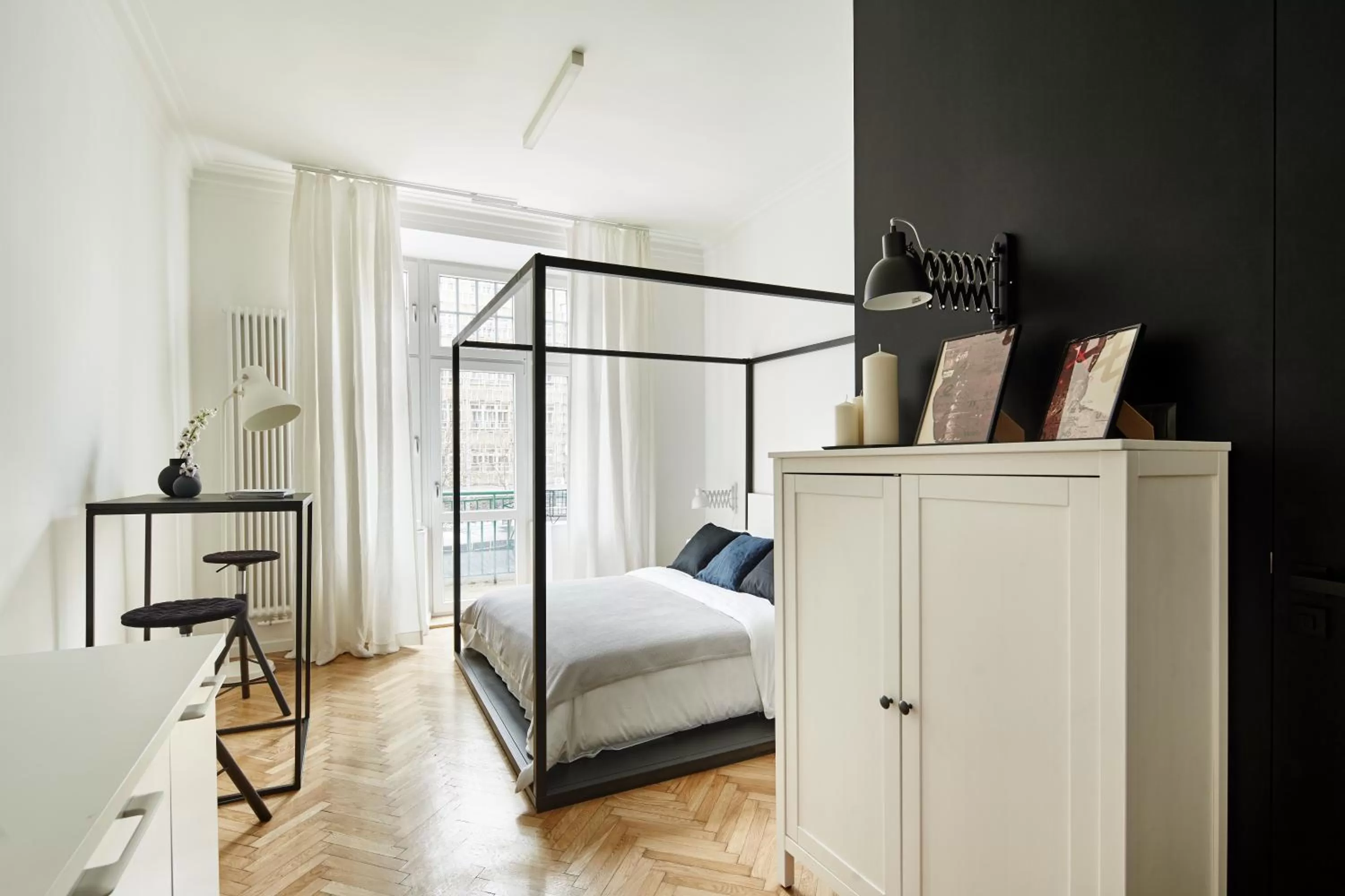 Photo of the whole room, Bed in FOUR STORIES APARTMENTS - Krasinskiego