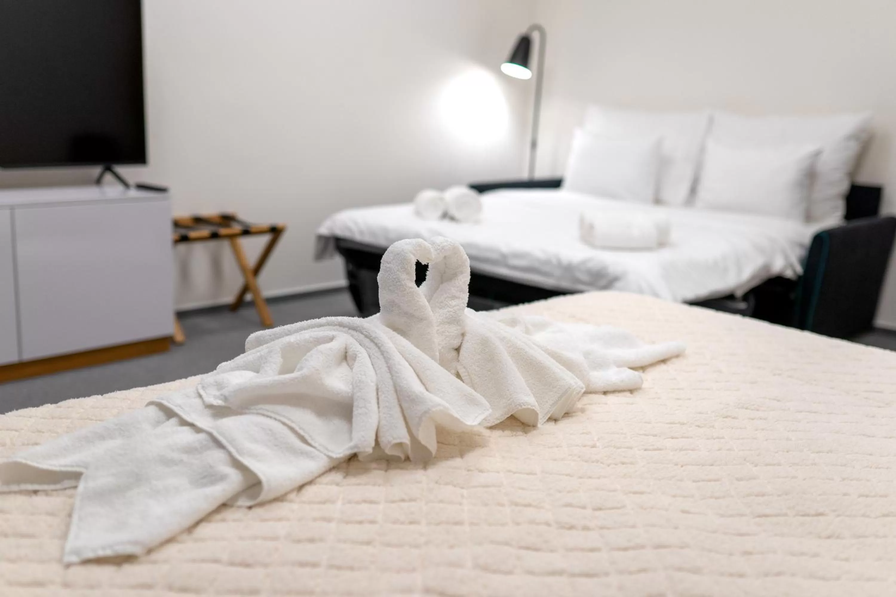 Bed in Hotel Smetanova