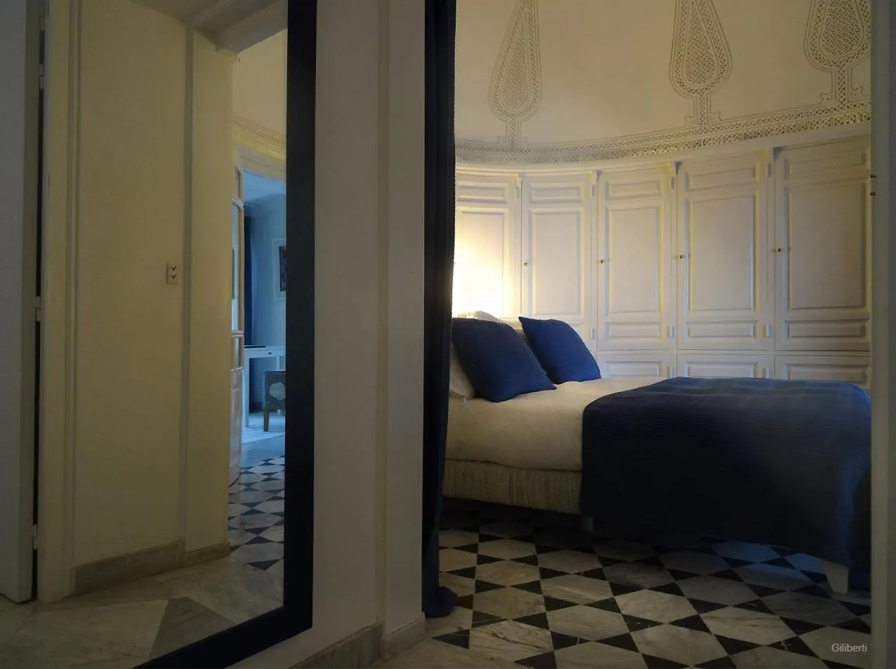 Bedroom, Bed in La Villa Bleue-Sidi Bou Said