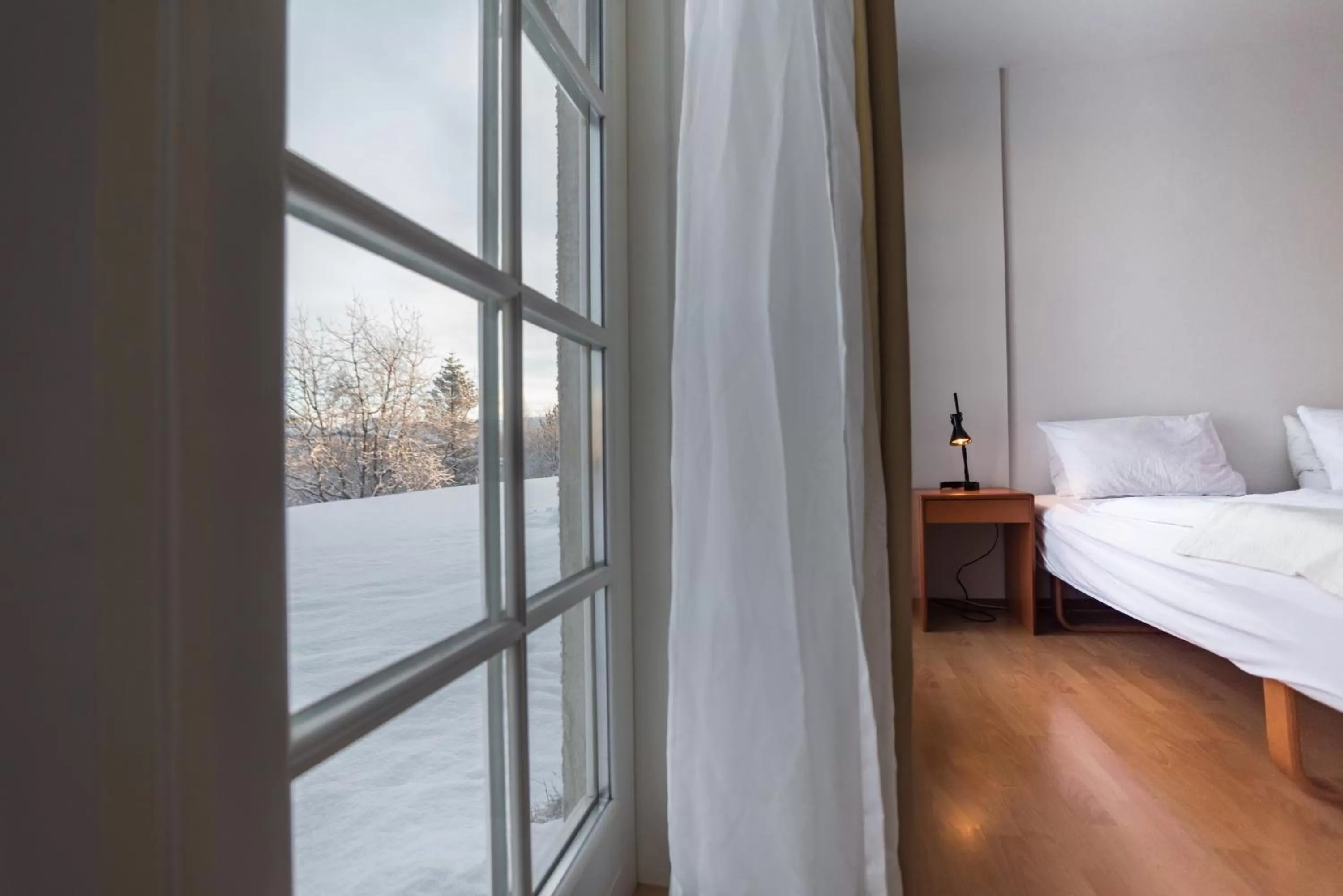 Mountain view, Bed in Hotel Laxnes