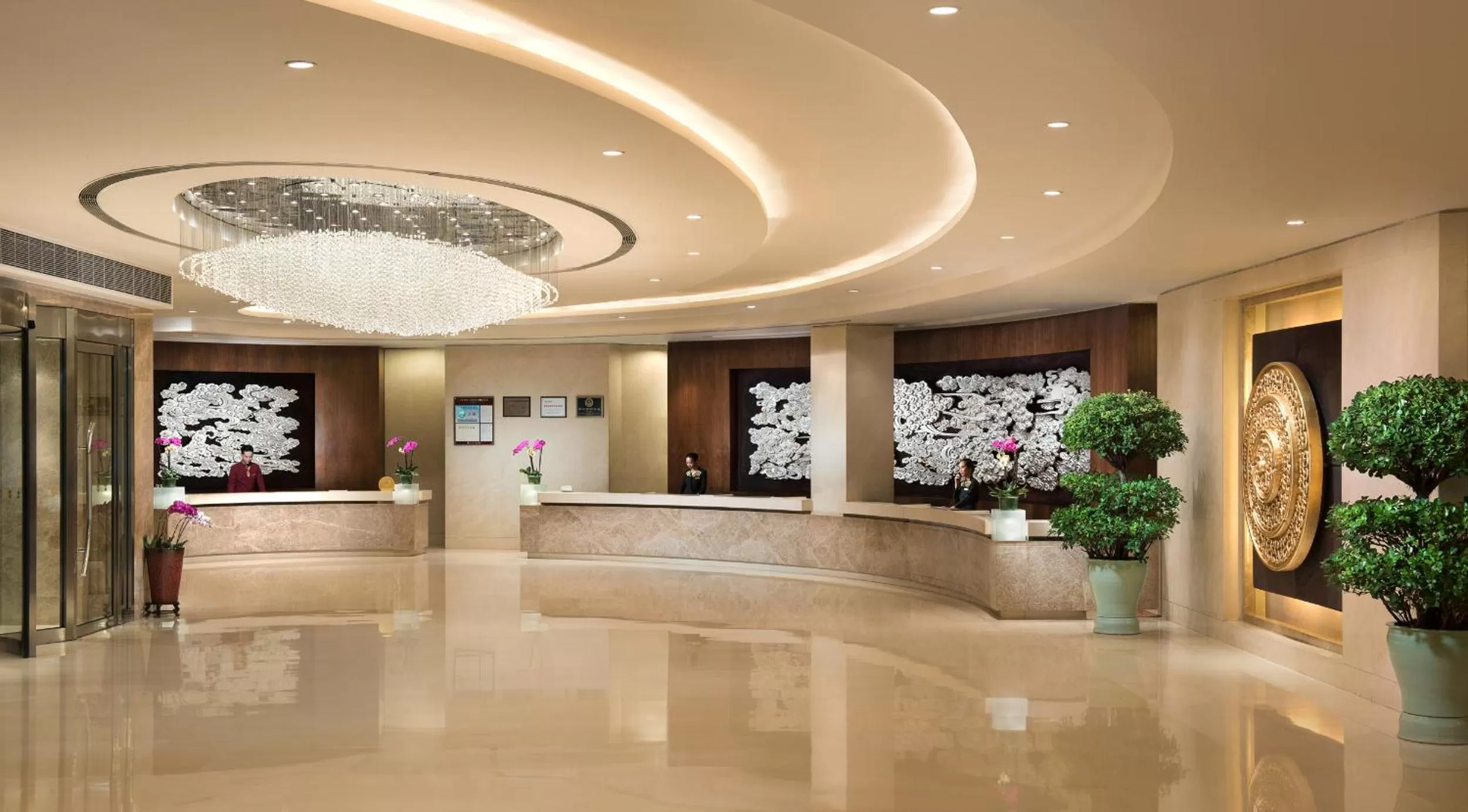 Lobby or reception in Shangri-La Shenzhen - Nearby Luohu Border, Outdoor Swimming Pool