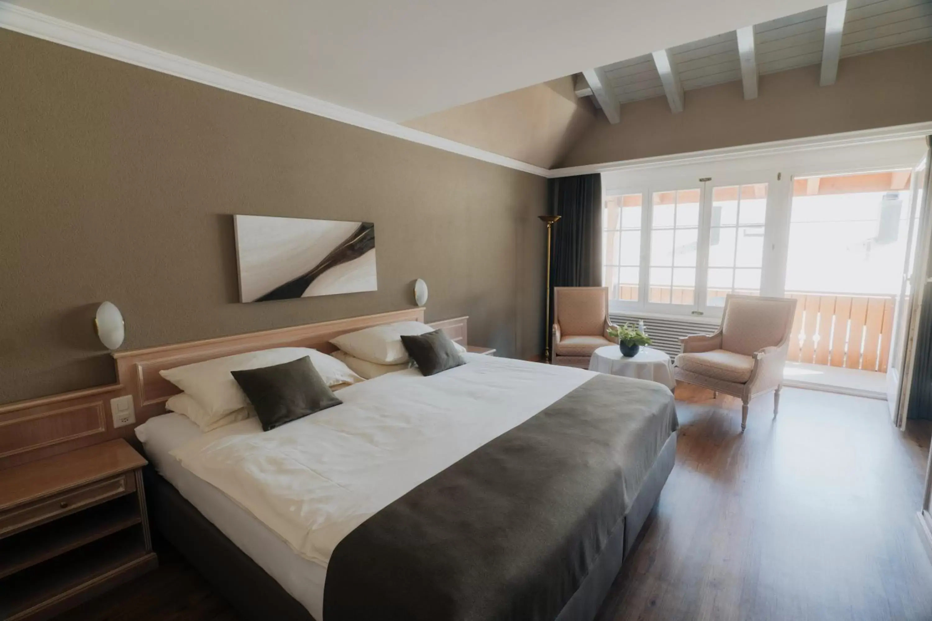 Double Room South with balcony in Wellnesshotel Schweizerhof Double Room South with balcony in Wellnesshotel Schweizerhof