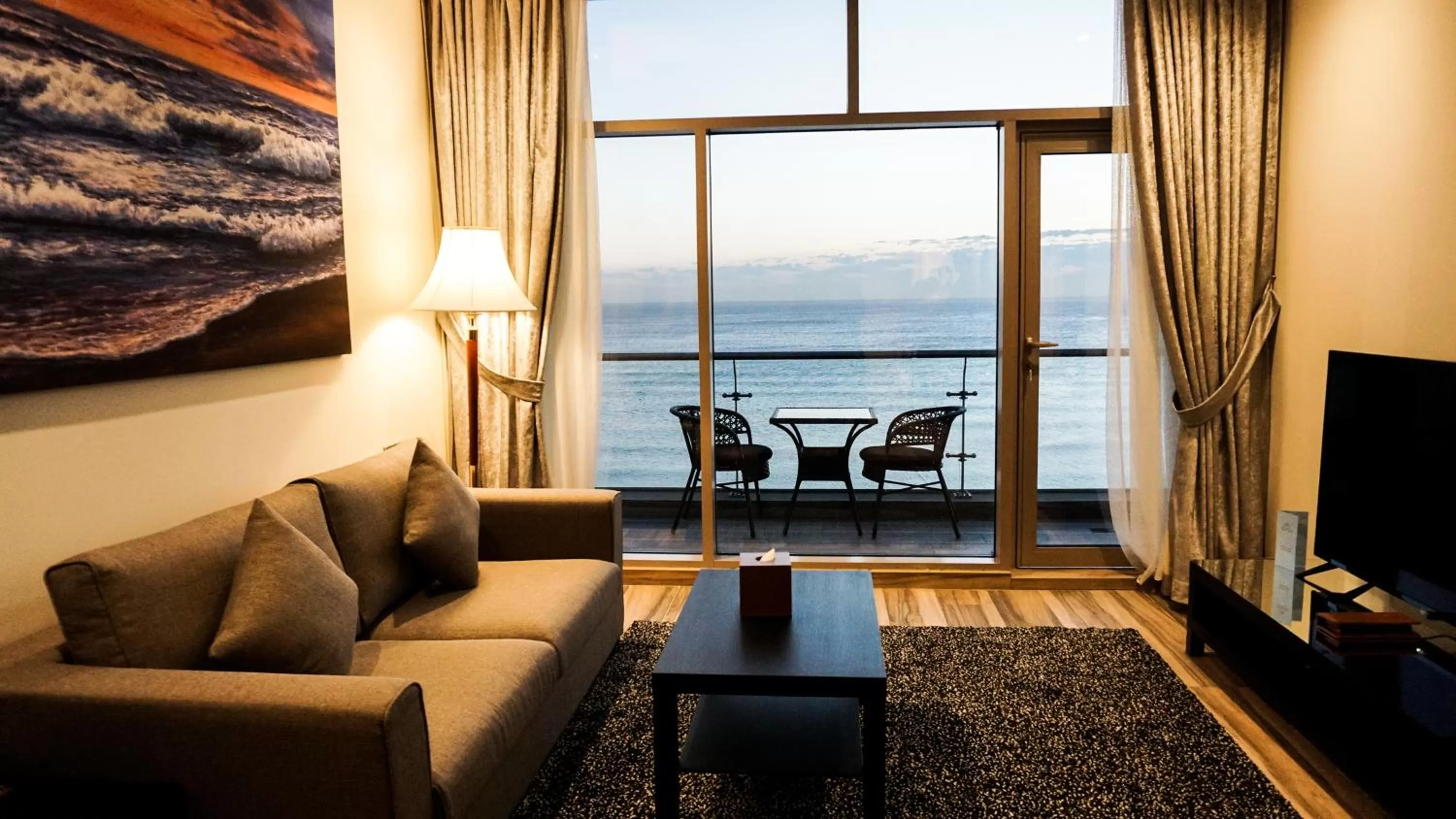 Balcony/Terrace in Al Kout Beach Hotel