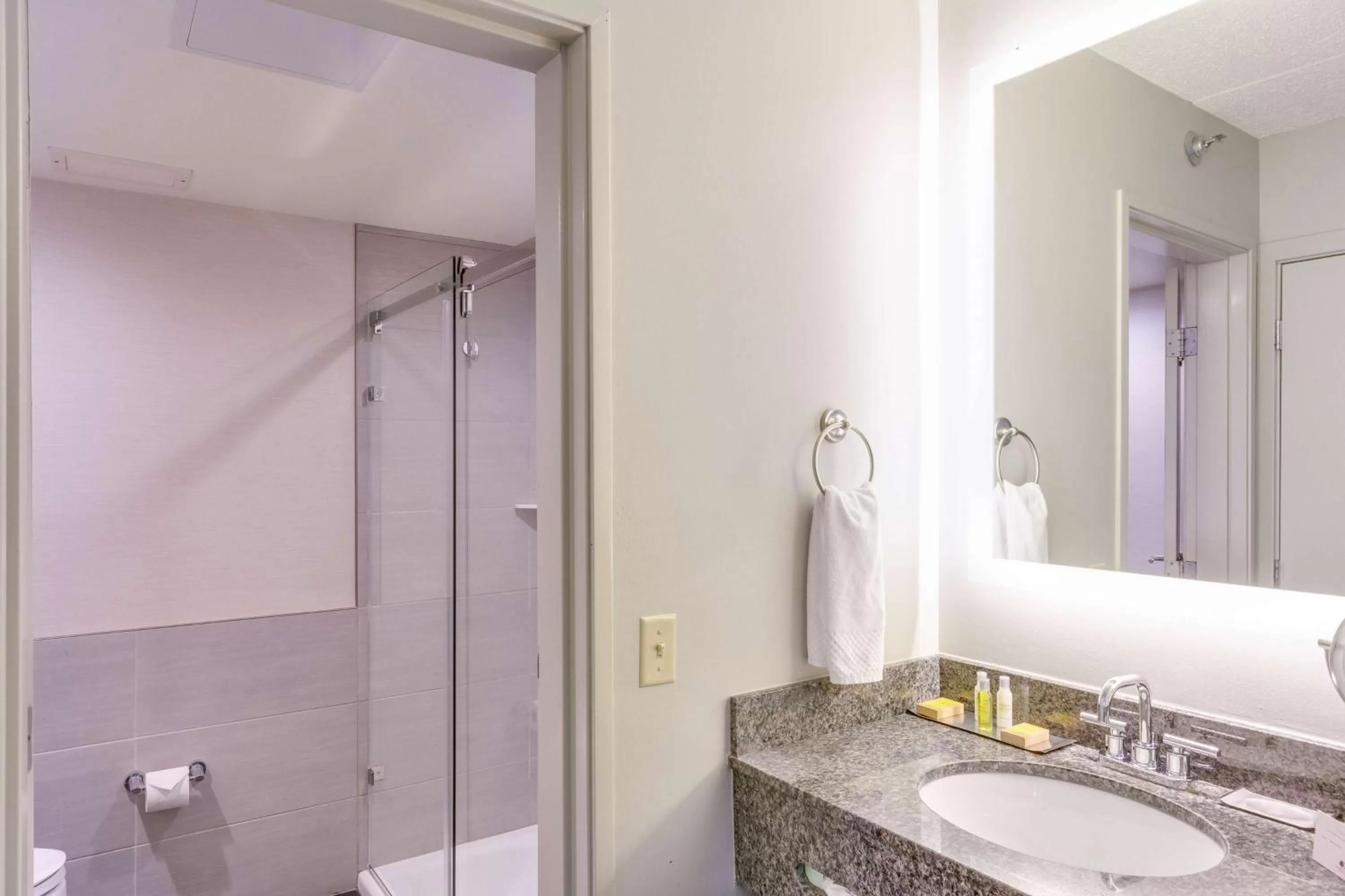 Bathroom in DoubleTree by Hilton Racine Harbourwalk