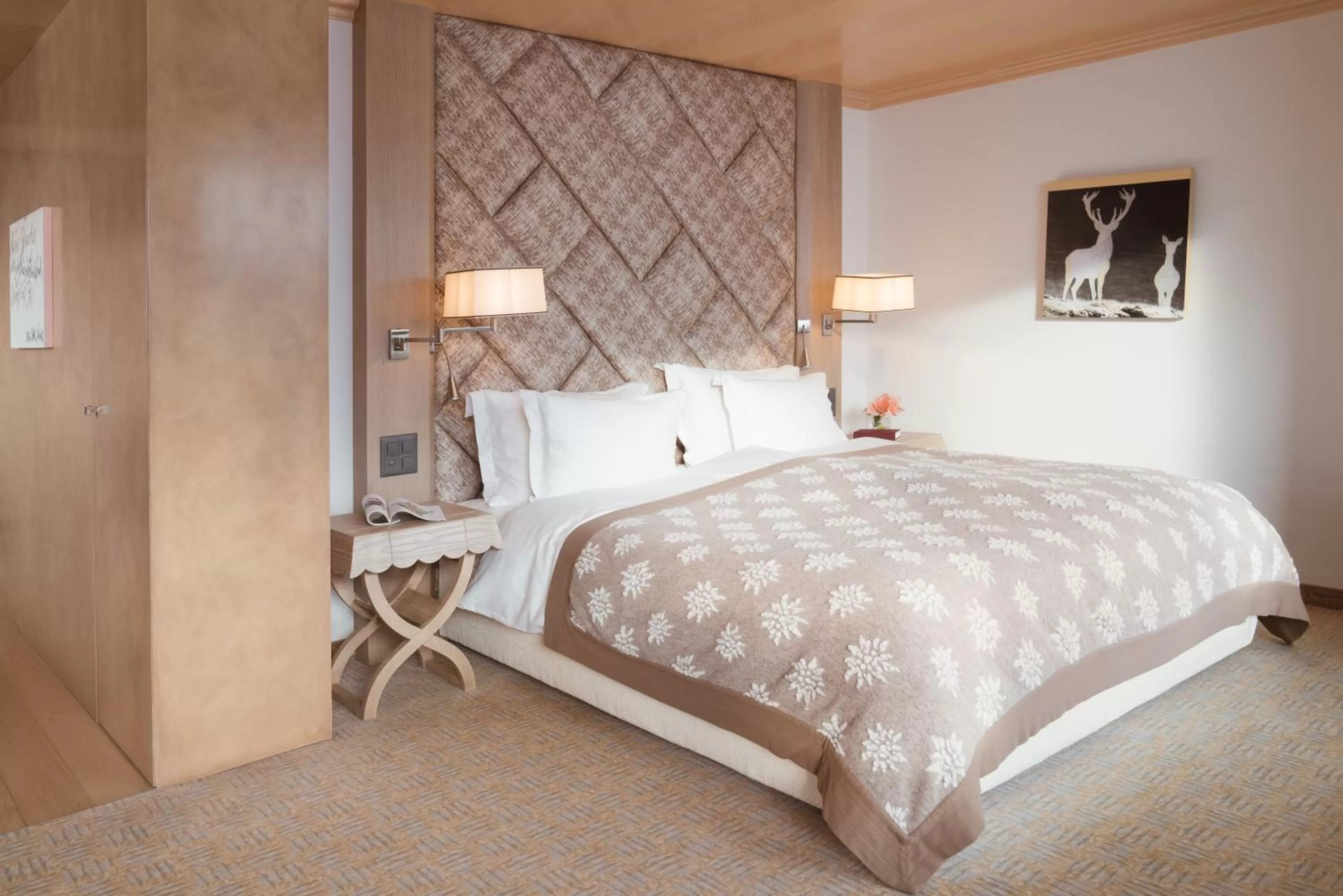 Bed in Tschuggen Grand Hotel - The Leading Hotels of the World