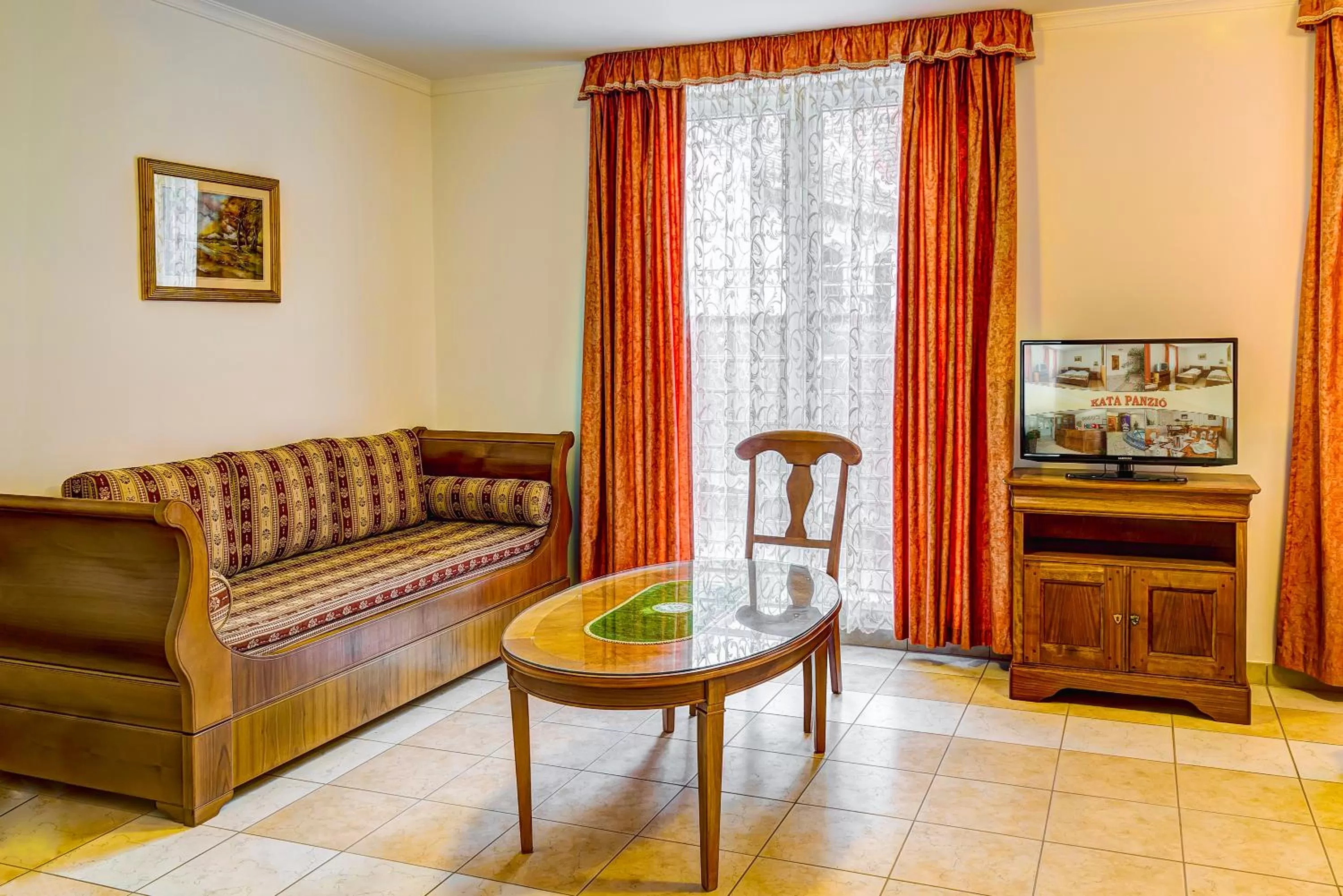 Seating area in Kata Panzió