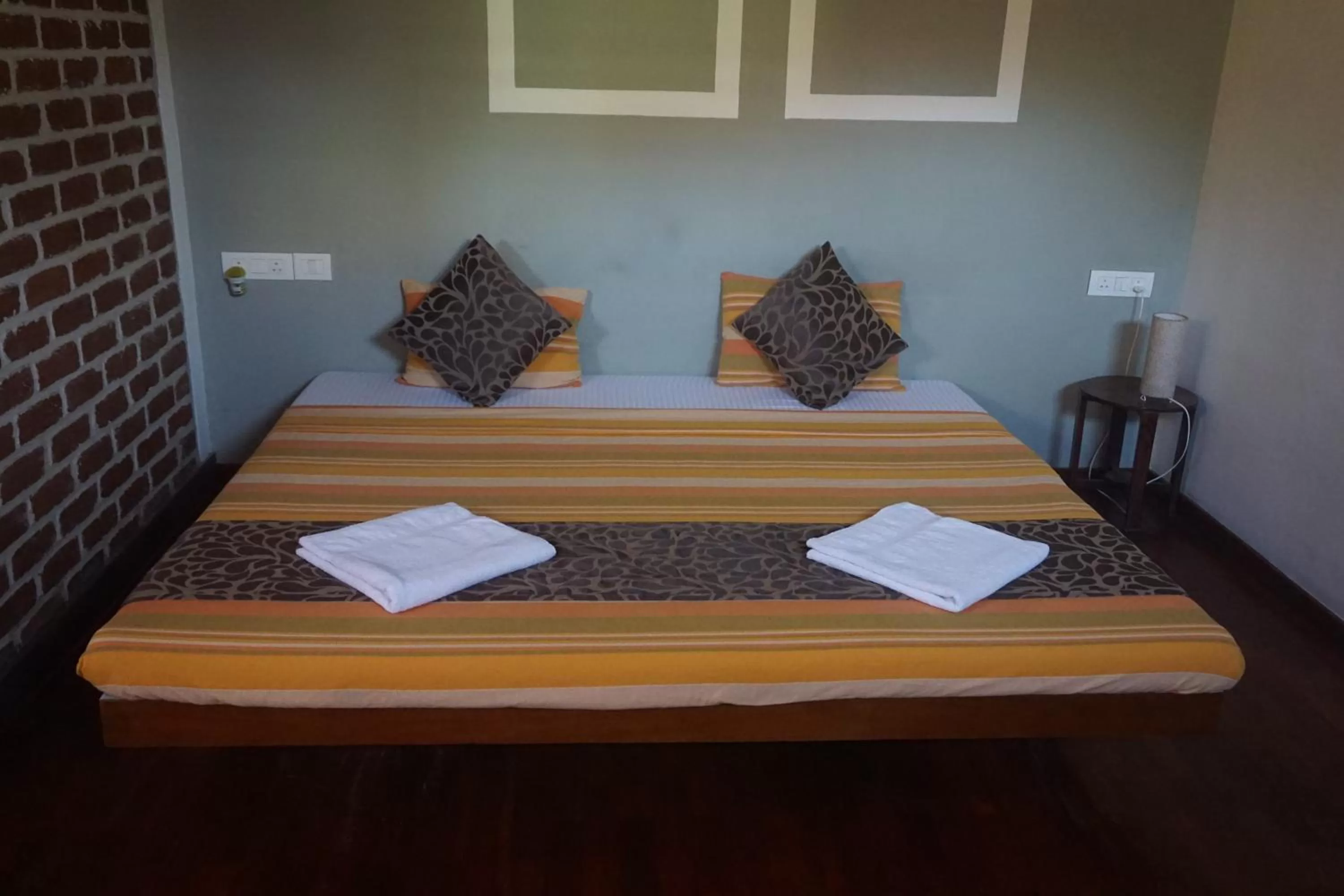 Bed in Green's Guest House