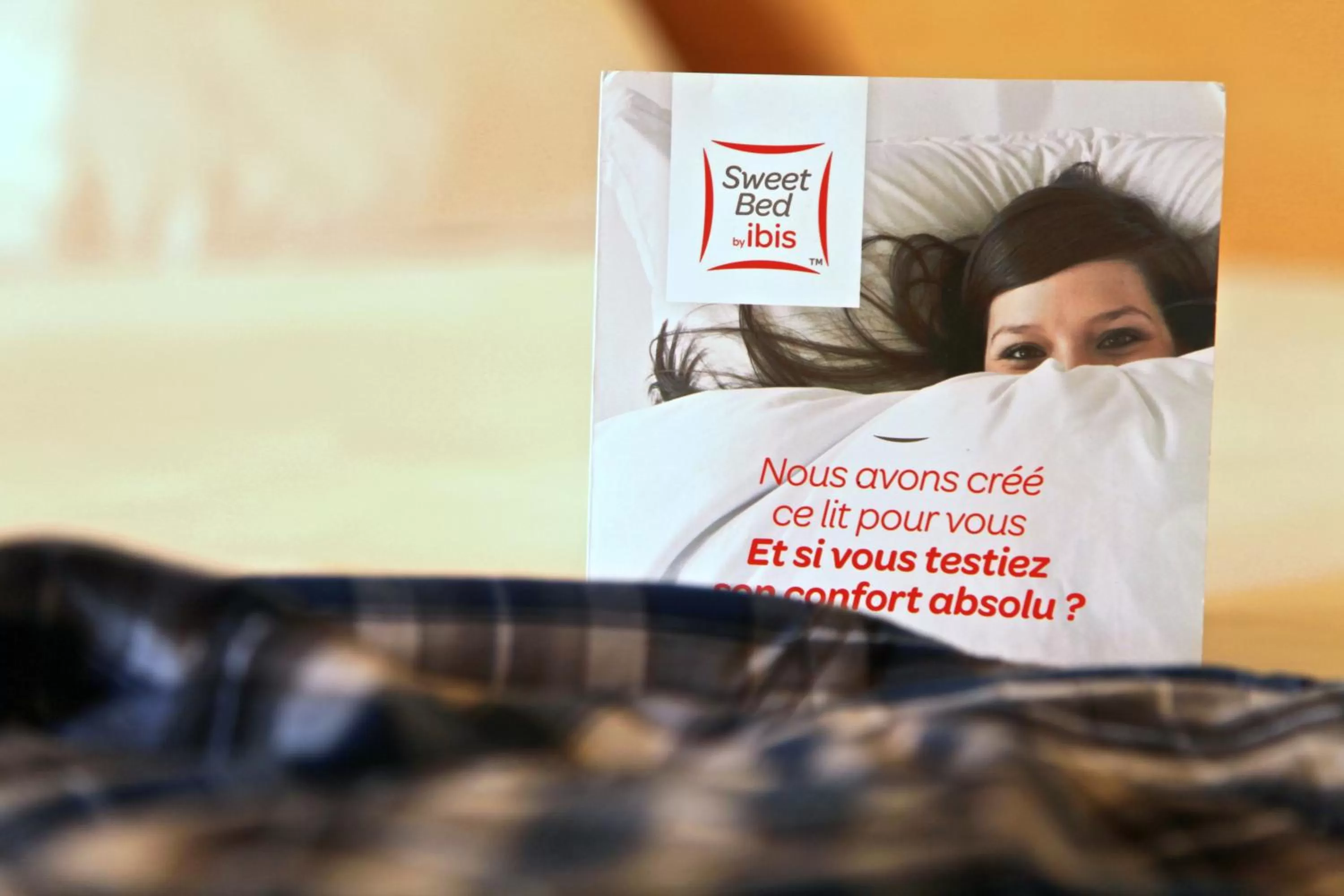 Decorative detail, Bed in ibis Brest Centre