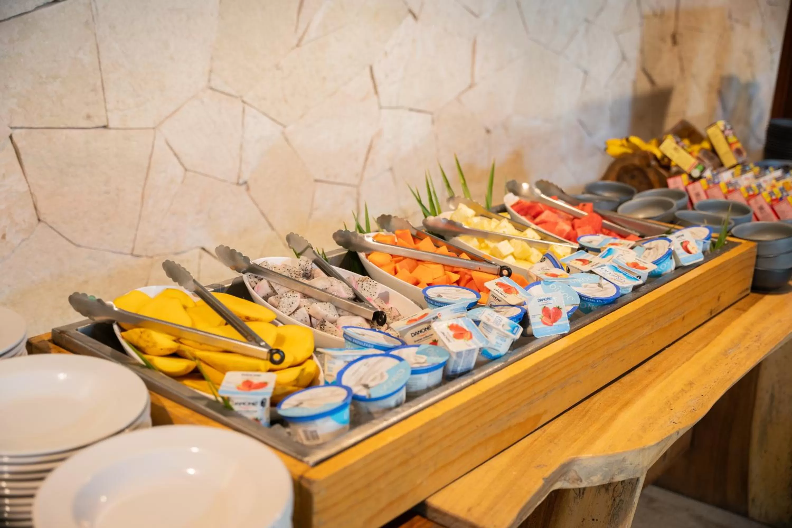 Breakfast in Petit Lafitte Beach Front Hotel & Bungalows