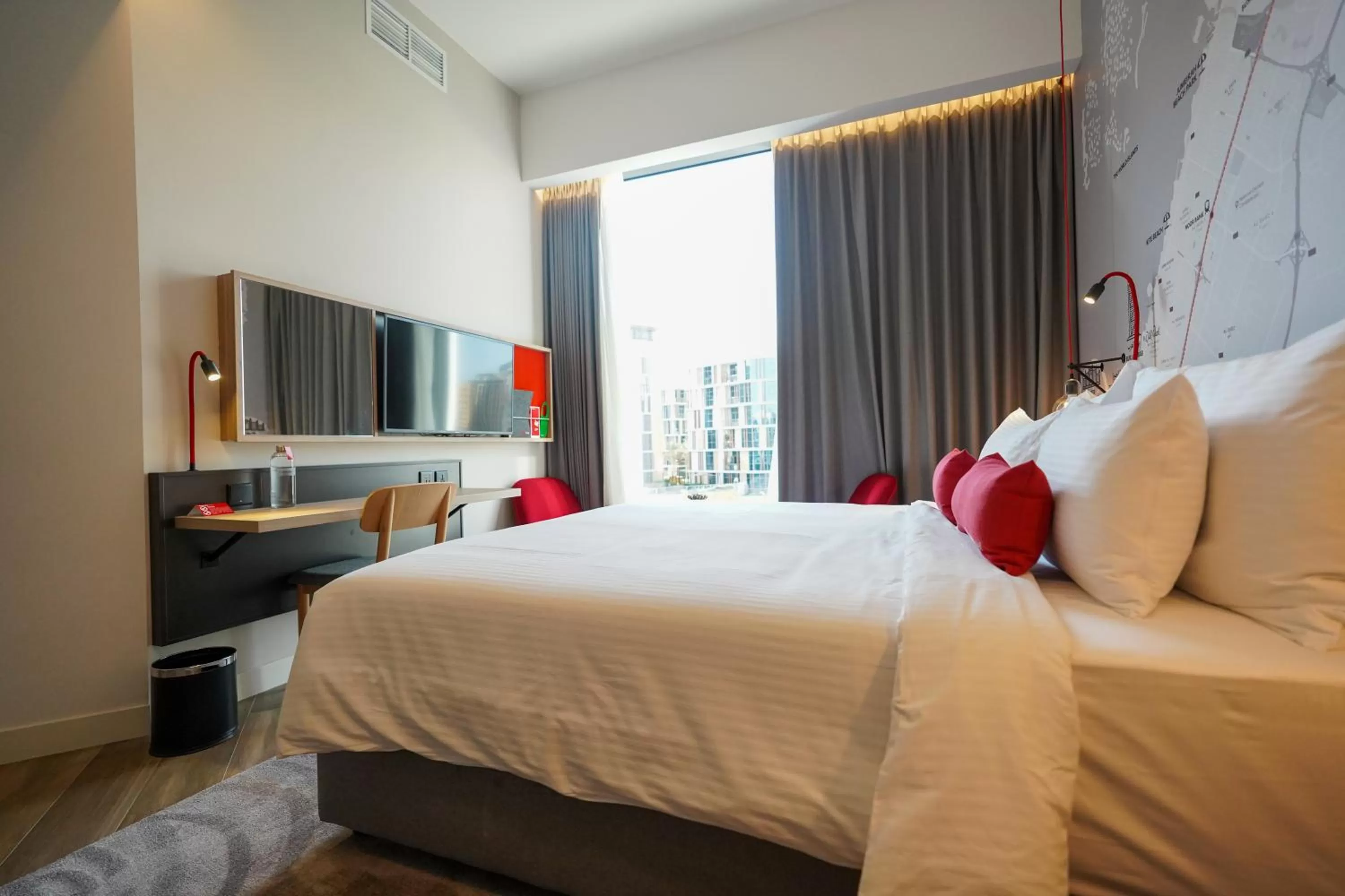 Bed in IntercityHotel Dubai Jaddaf Waterfront