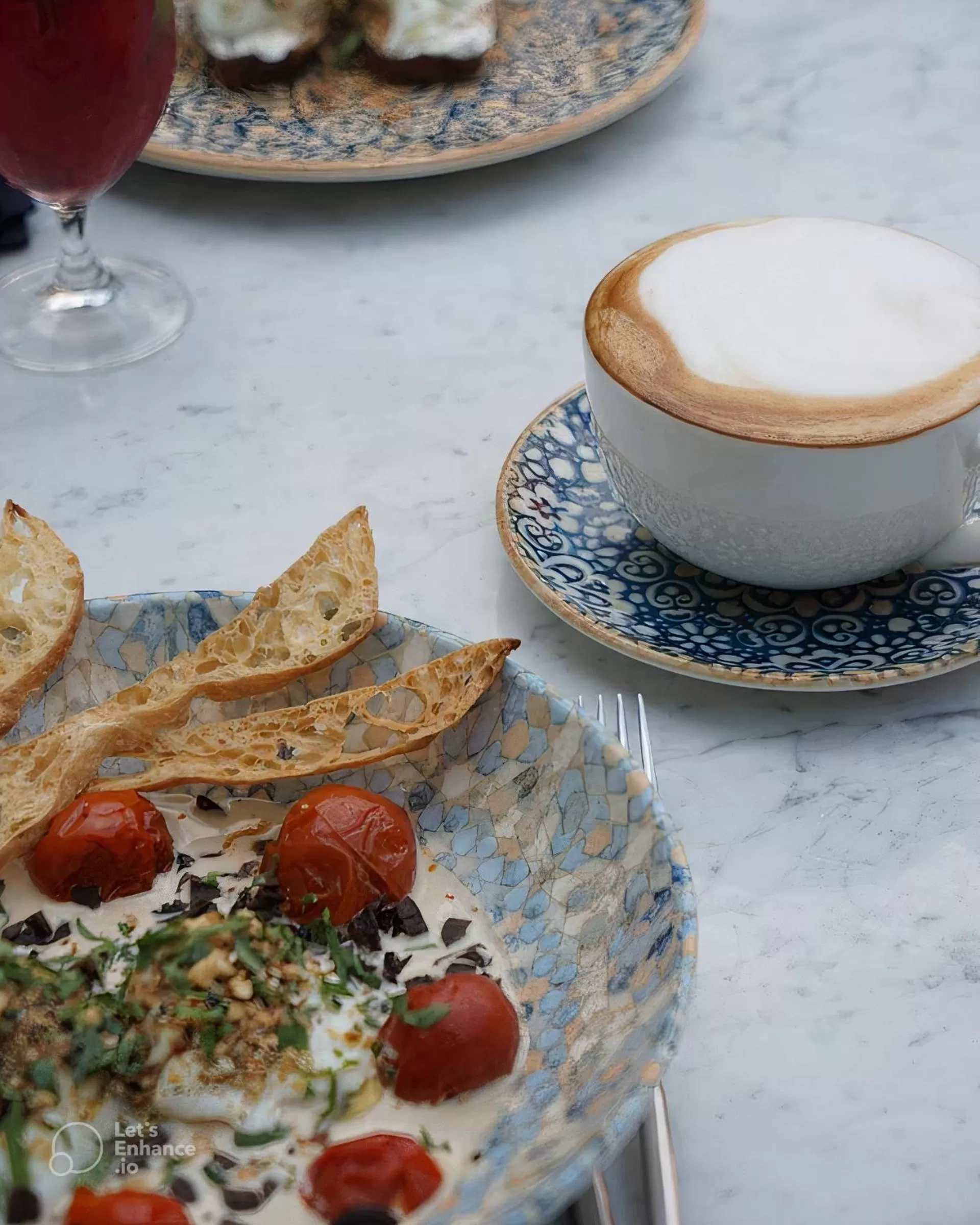 Food close-up in The Blue Fox Hotel
