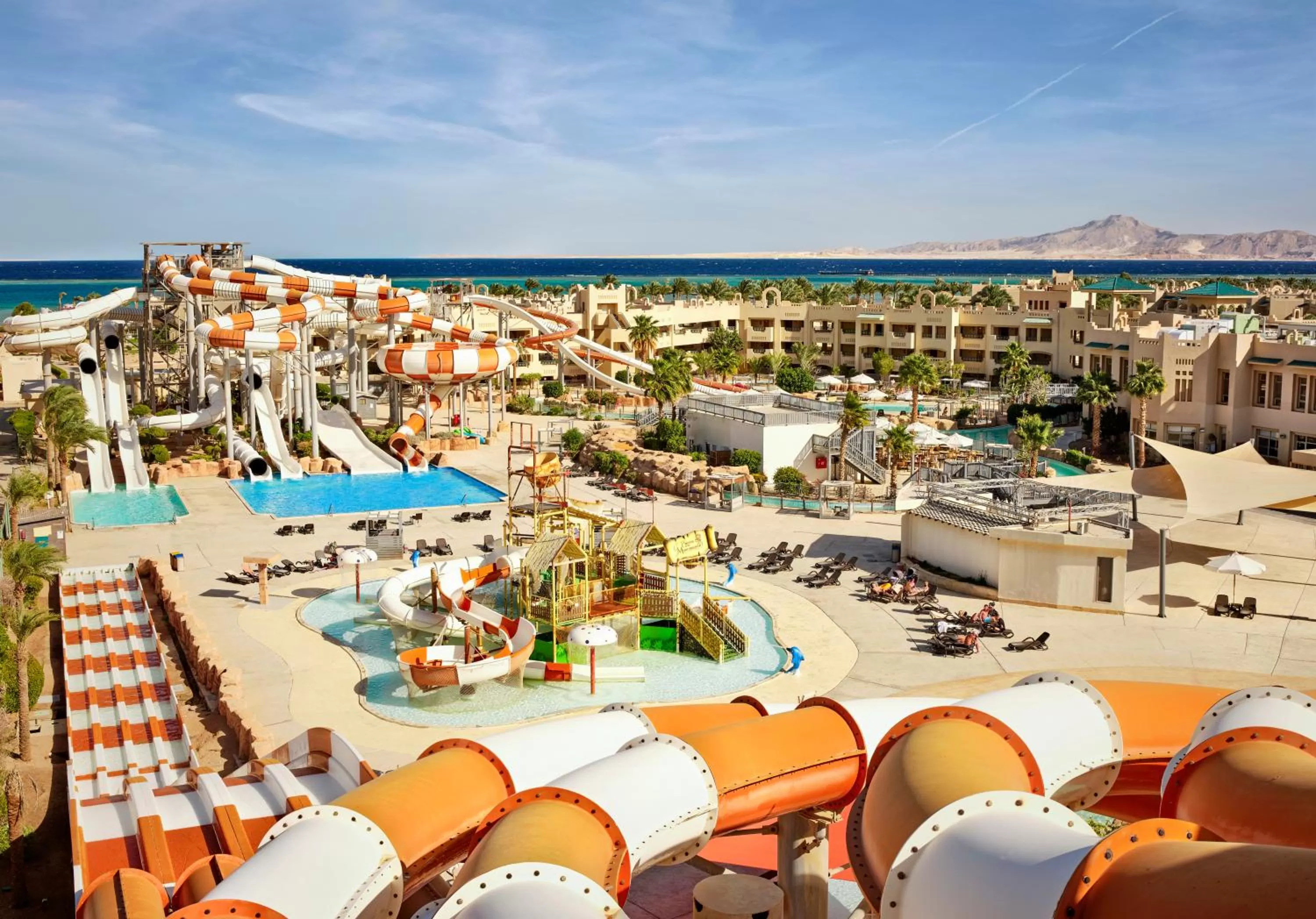 Aqua park in Coral Sea Waterworld Sharm El Sheikh