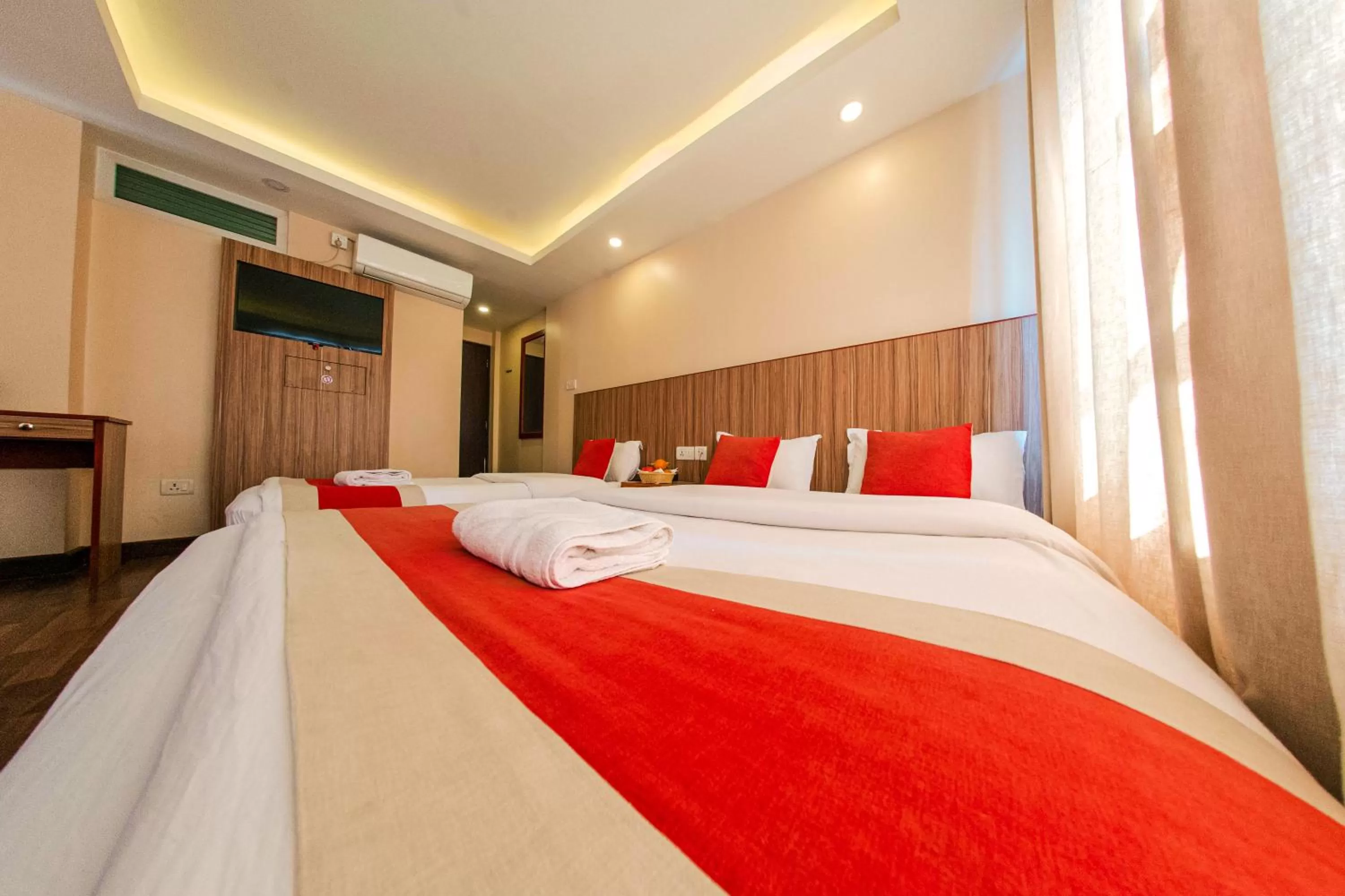 Bed in Hotel Chhimeki