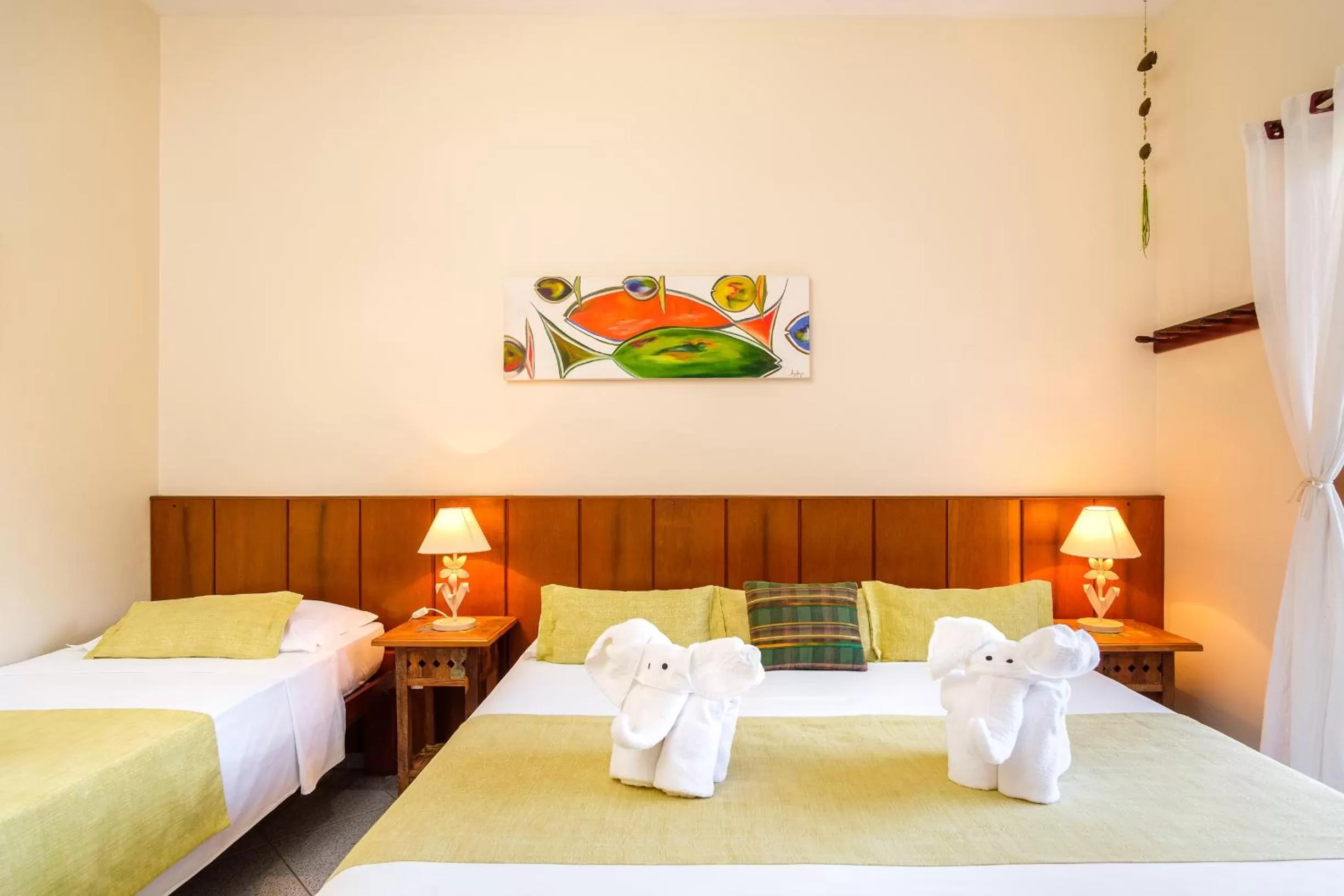 Bed in Pousada Vivamar