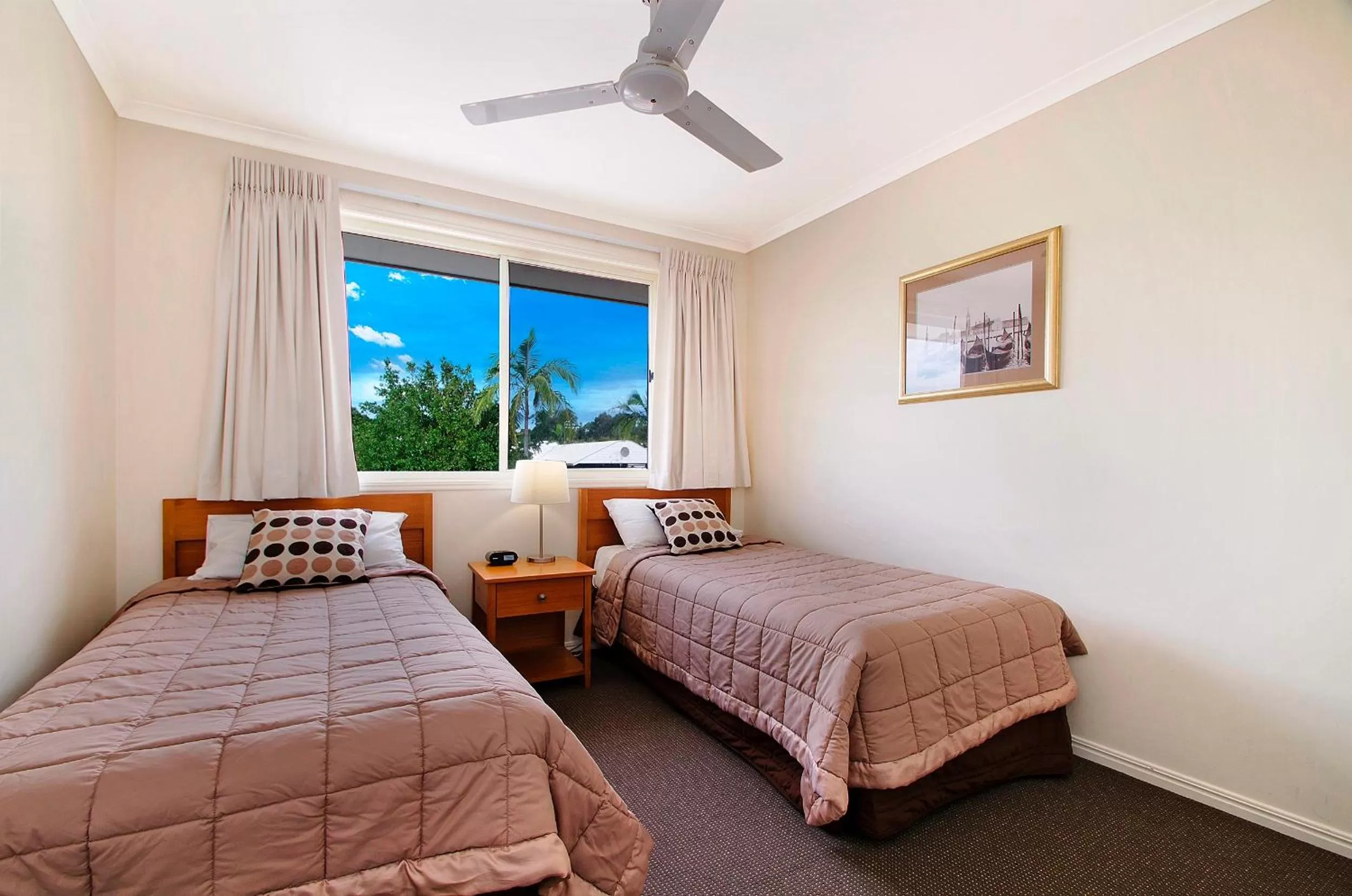 Bed in Ivory Palms Resort Noosa