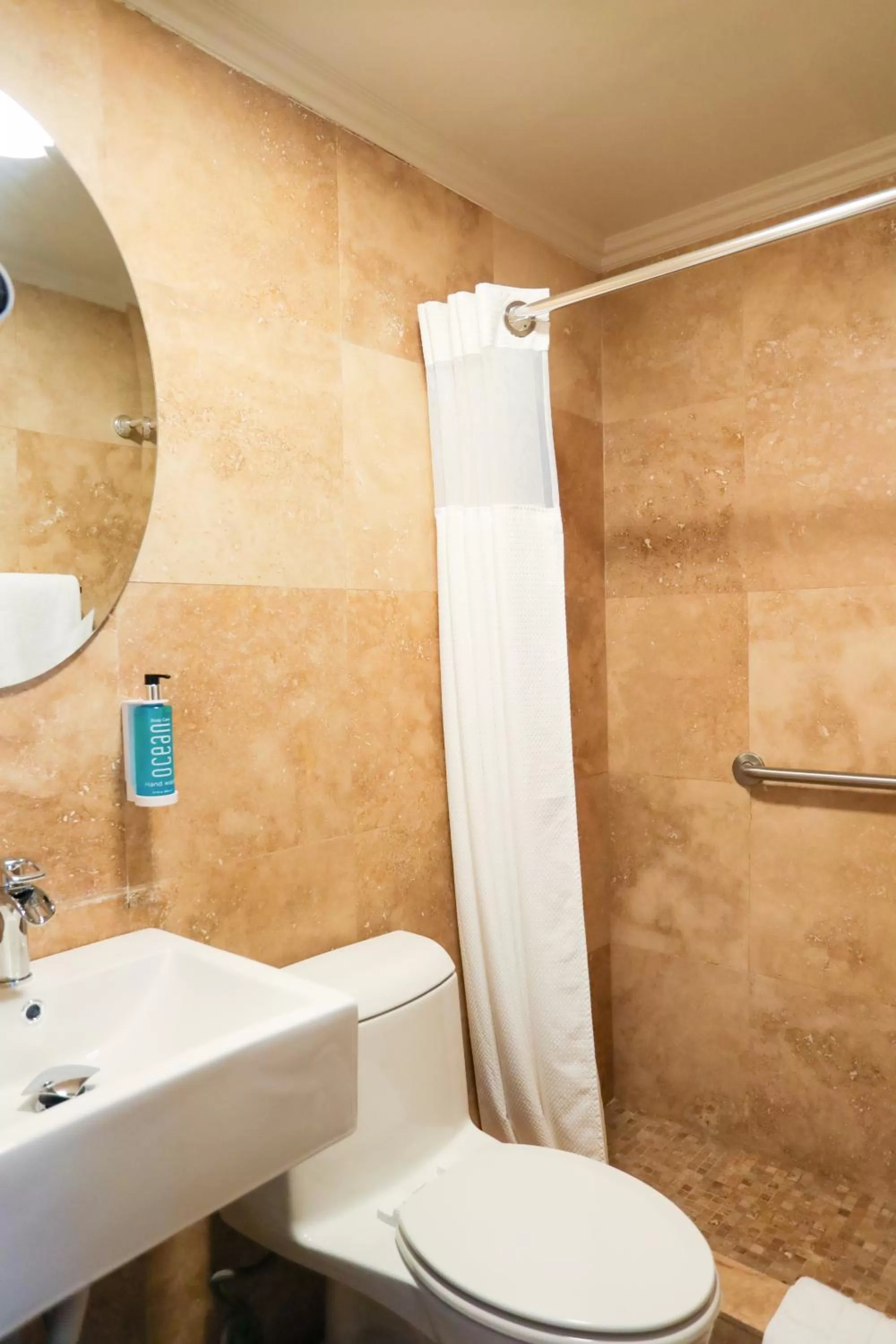 Bathroom in The Tryst Beachfront Hotel