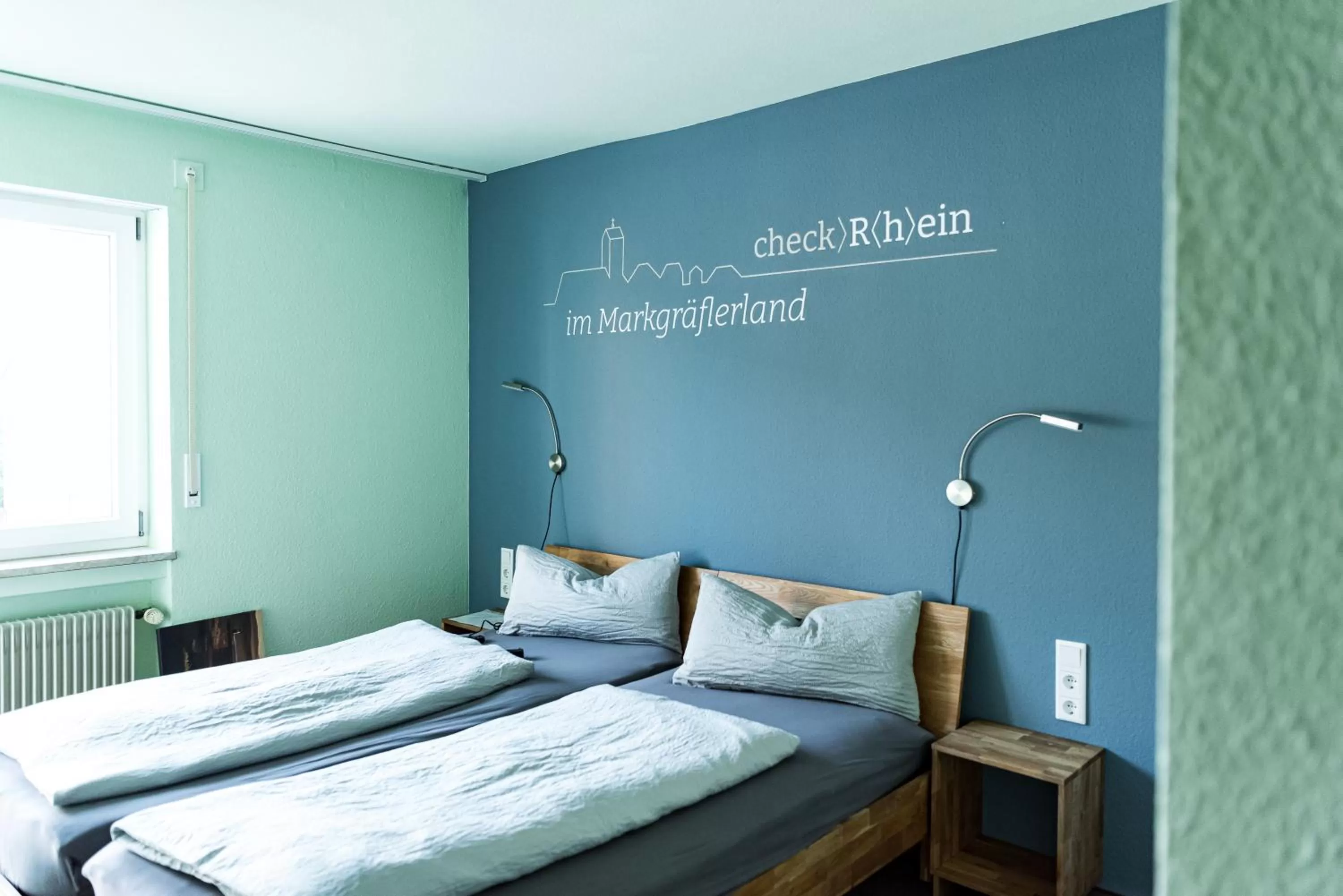 Photo of the whole room, Bed in Hotel Check-Rhein - Self Check-in