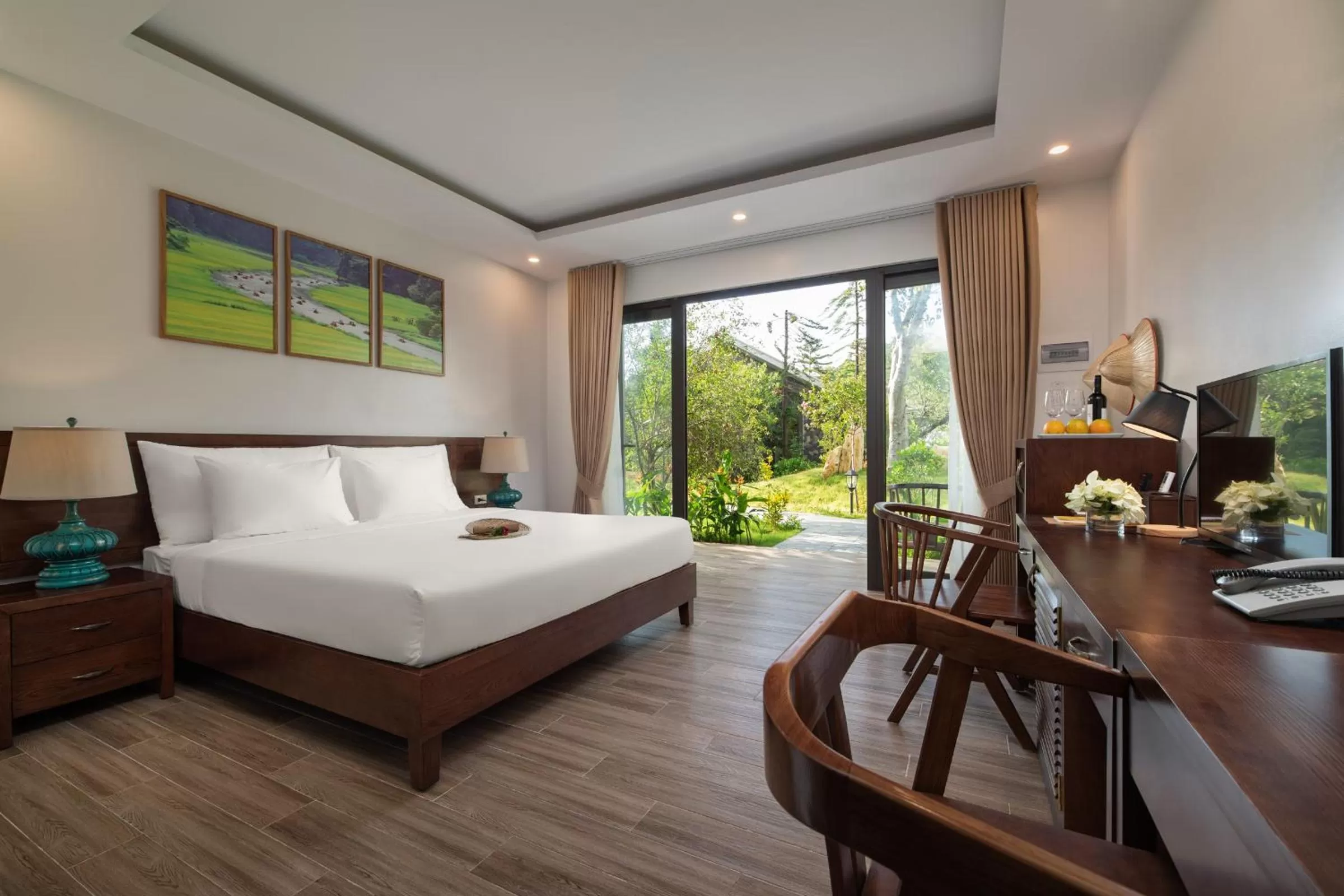 Photo of the whole room, Bed in Bai Dinh Riverside Resort & Spa