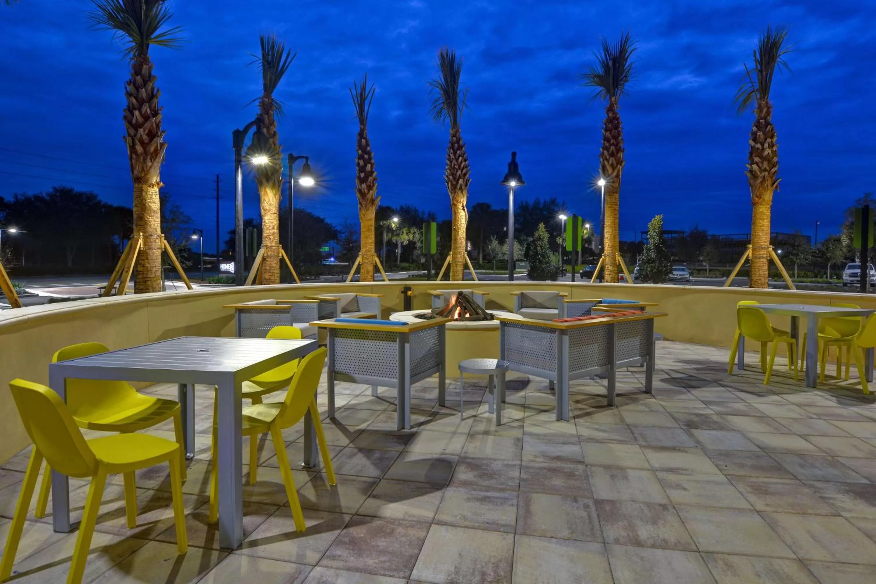 Patio in Home2 Suites By Hilton Orlando Flamingo Crossings, FL