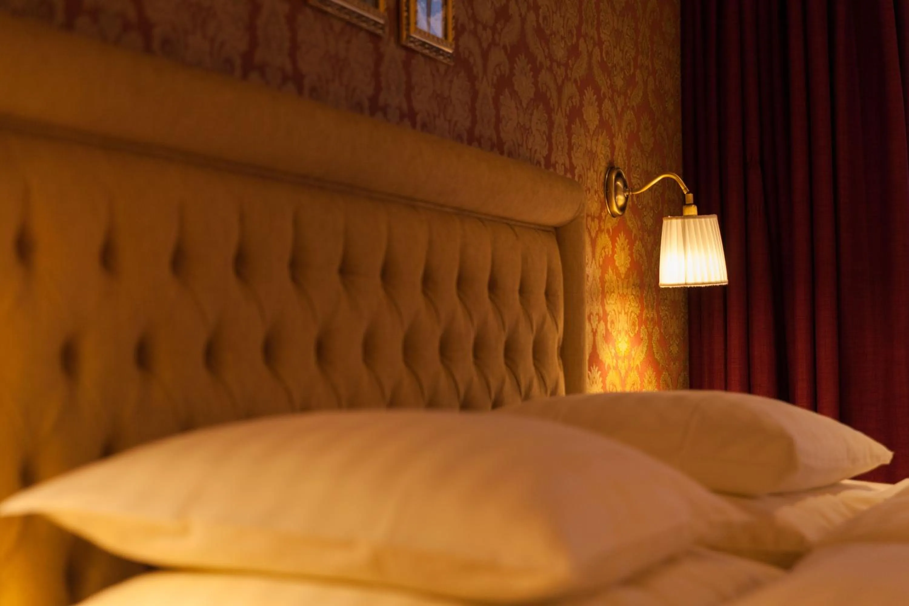 Decorative detail, Bed in Hotel Walliserhof Zermatt