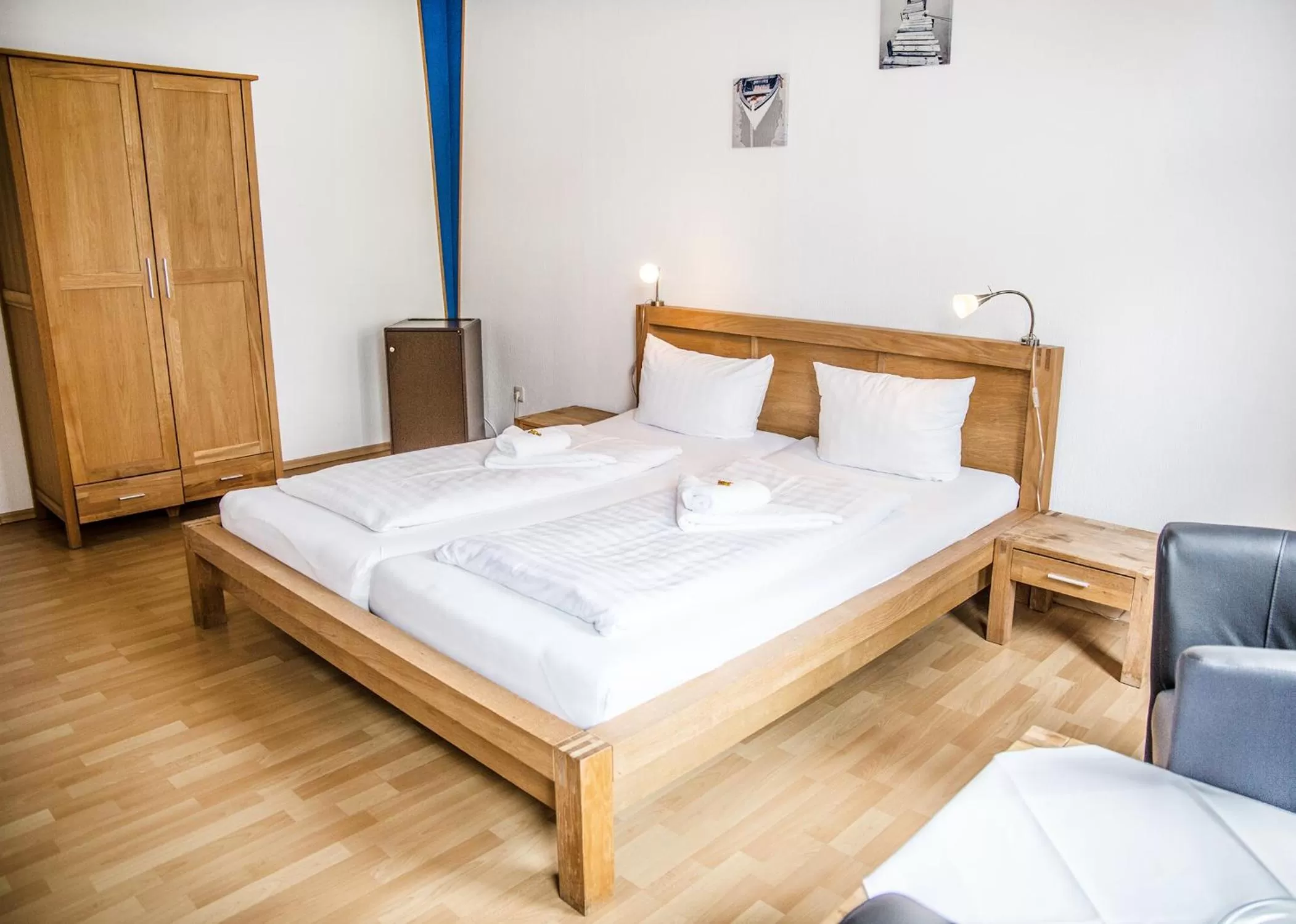 Bed in Hotel Tum Stüürmann