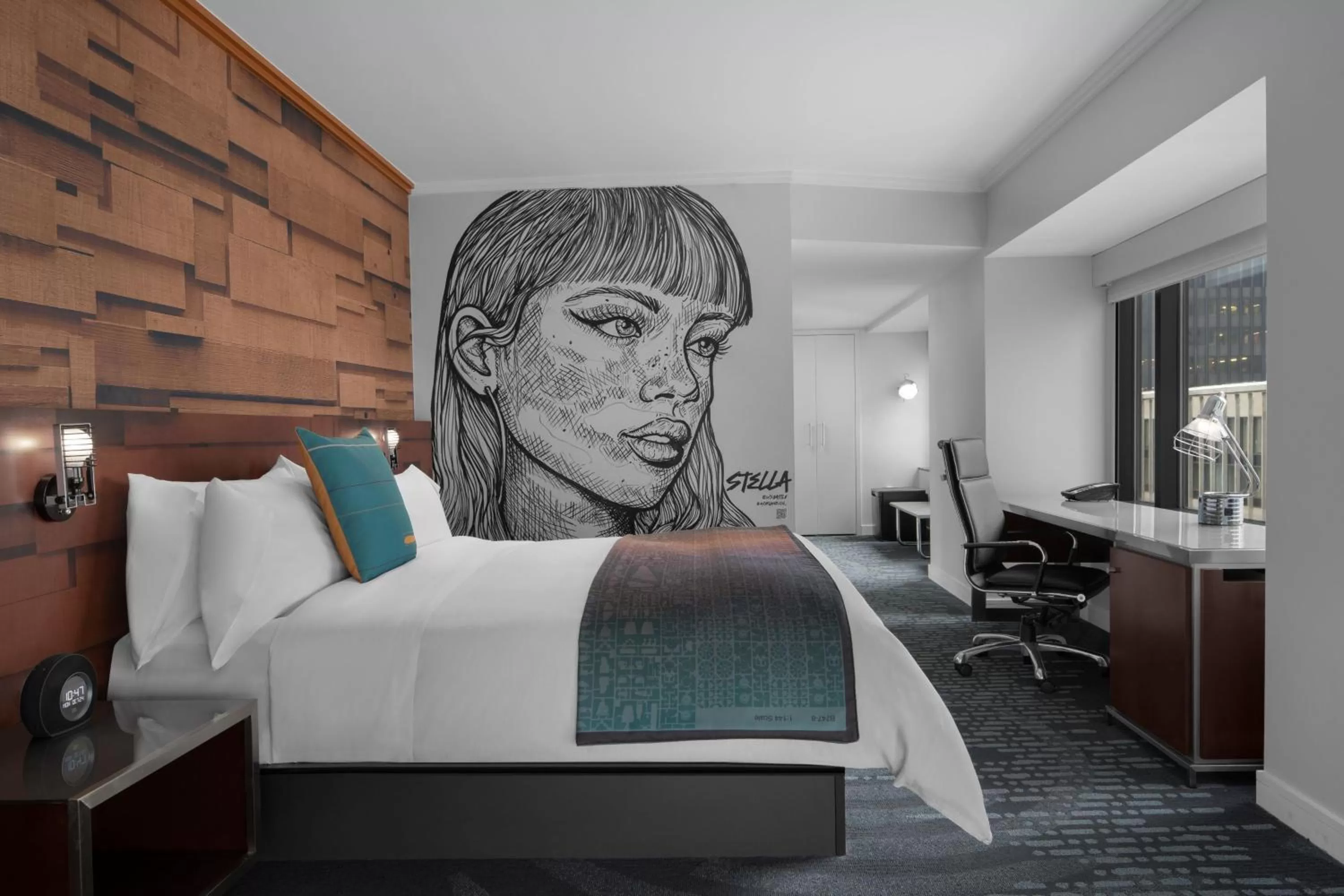 Photo of the whole room, Bed in W Seattle