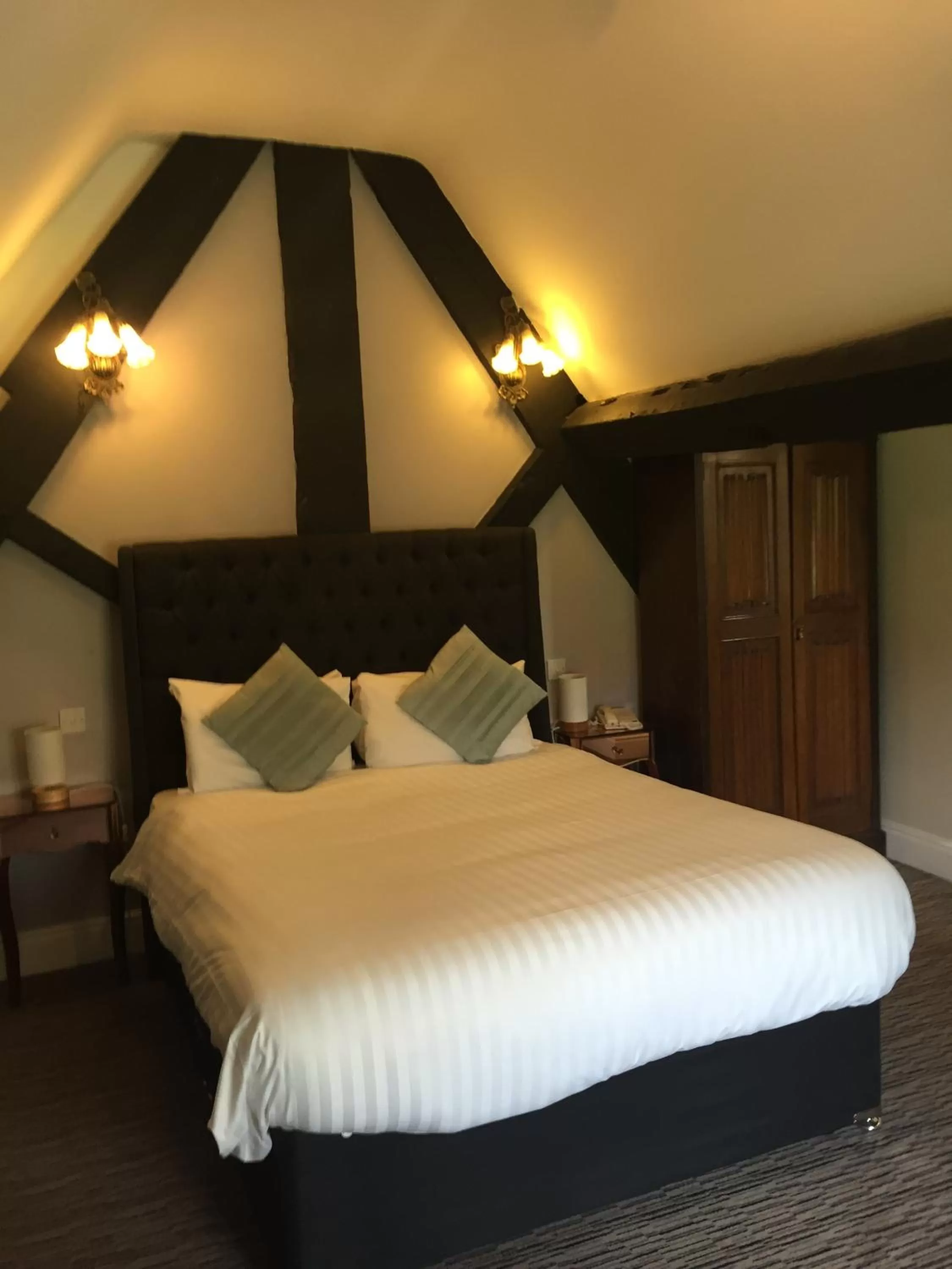 Bed in Risley Hall Hotel