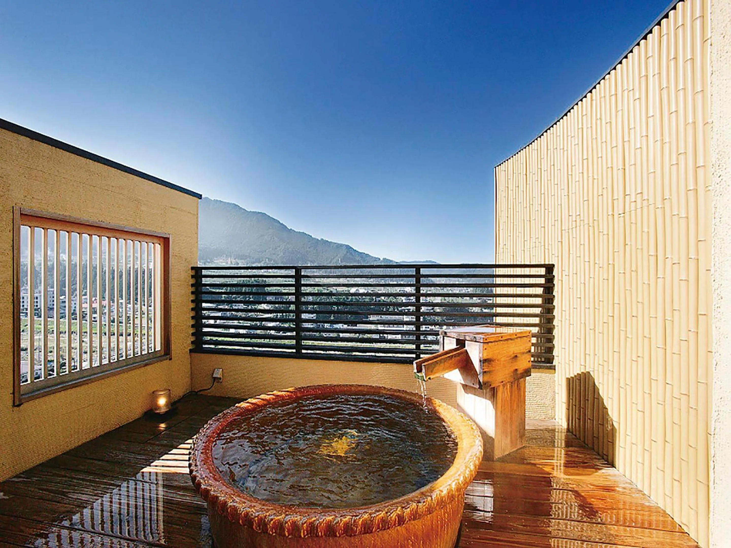 Hot Spring Bath in Ryokan Biyunoyado
