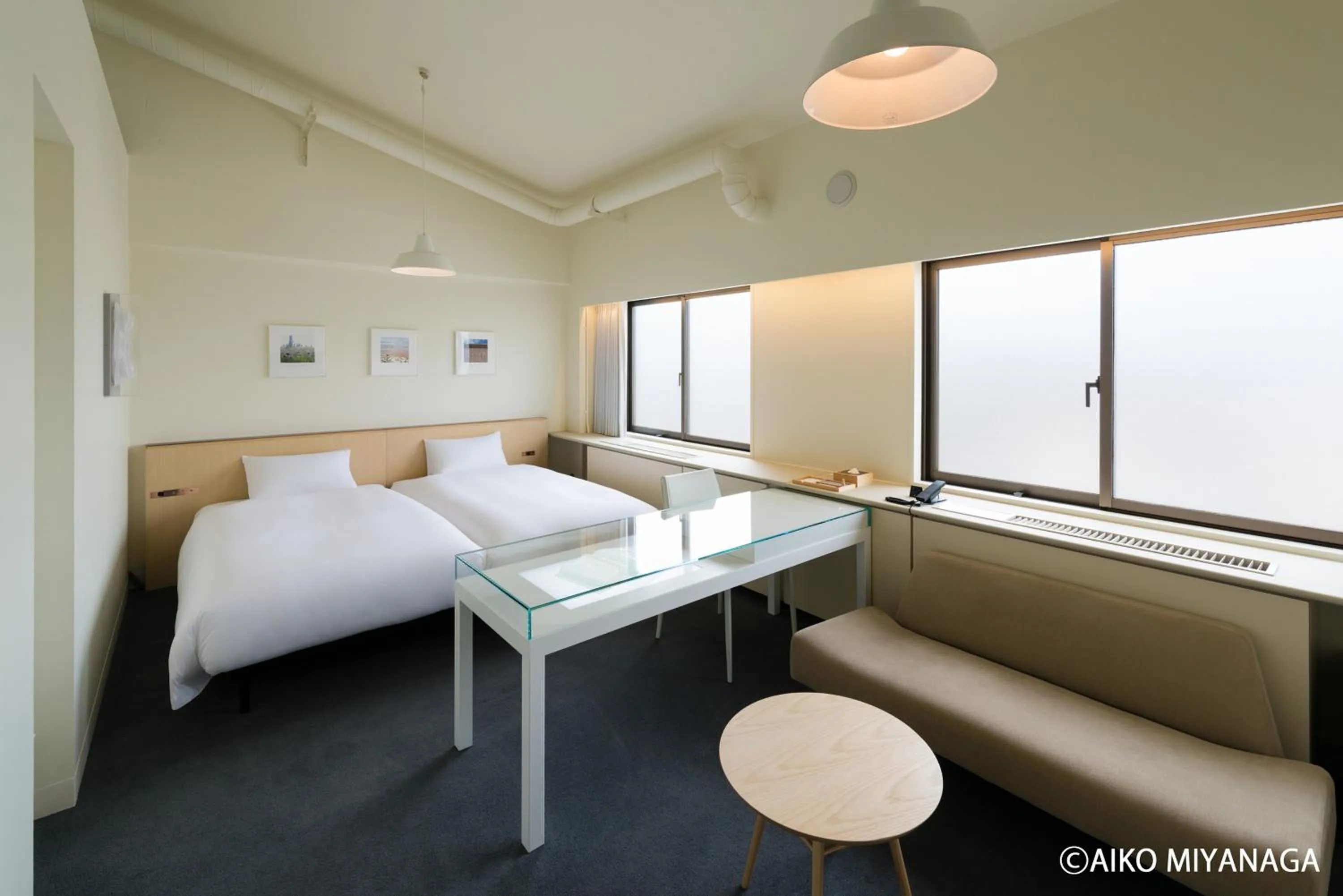 Photo of the whole room, Bed in Hotel Anteroom Kyoto