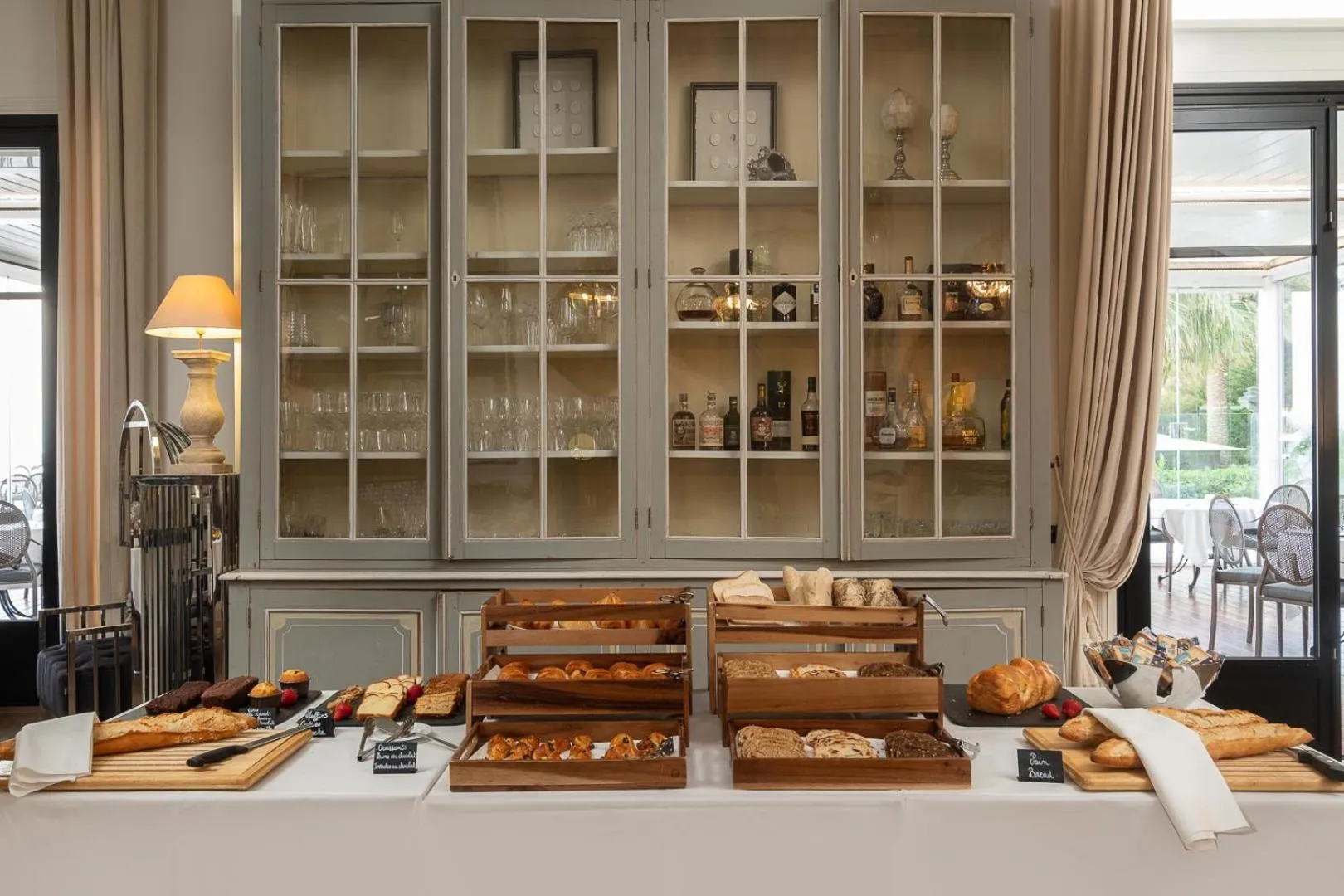 Continental breakfast in La Villa Mauresque