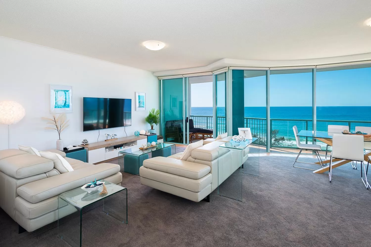 Communal lounge/ TV room in The Waterford on Main Beach