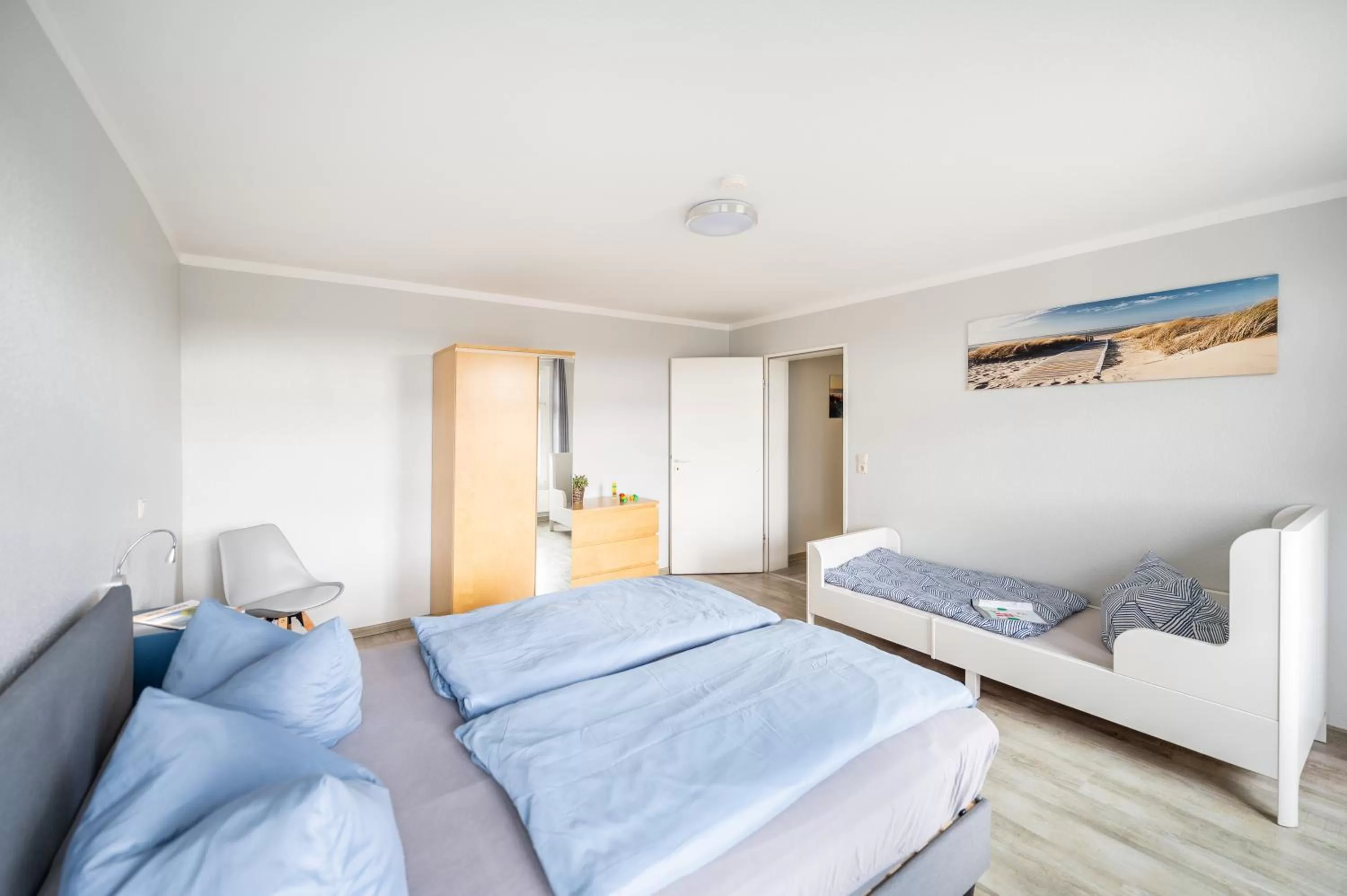 Bed in Haus Ferienglück Sauna im Haus