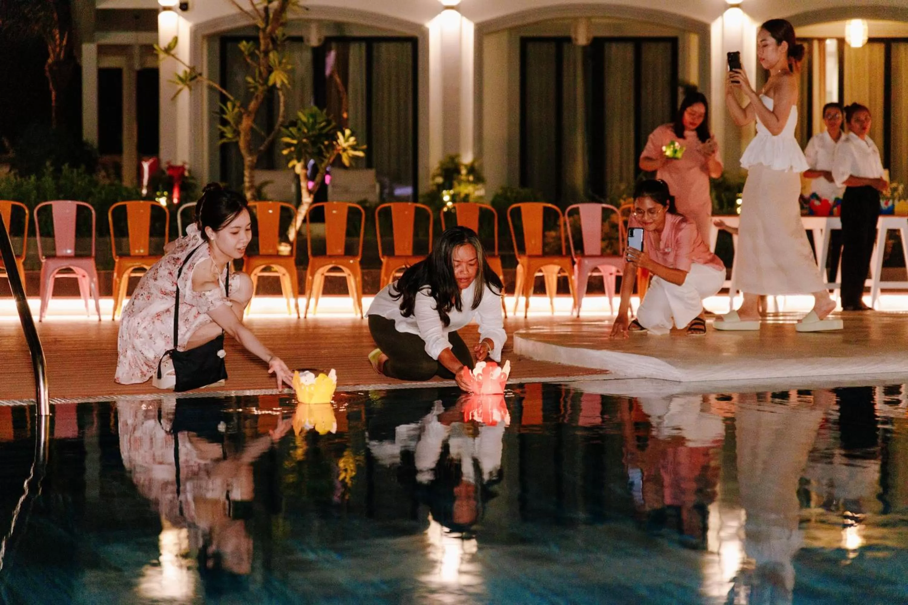 Pool view in Moodhoian Riverside Resort & Spa