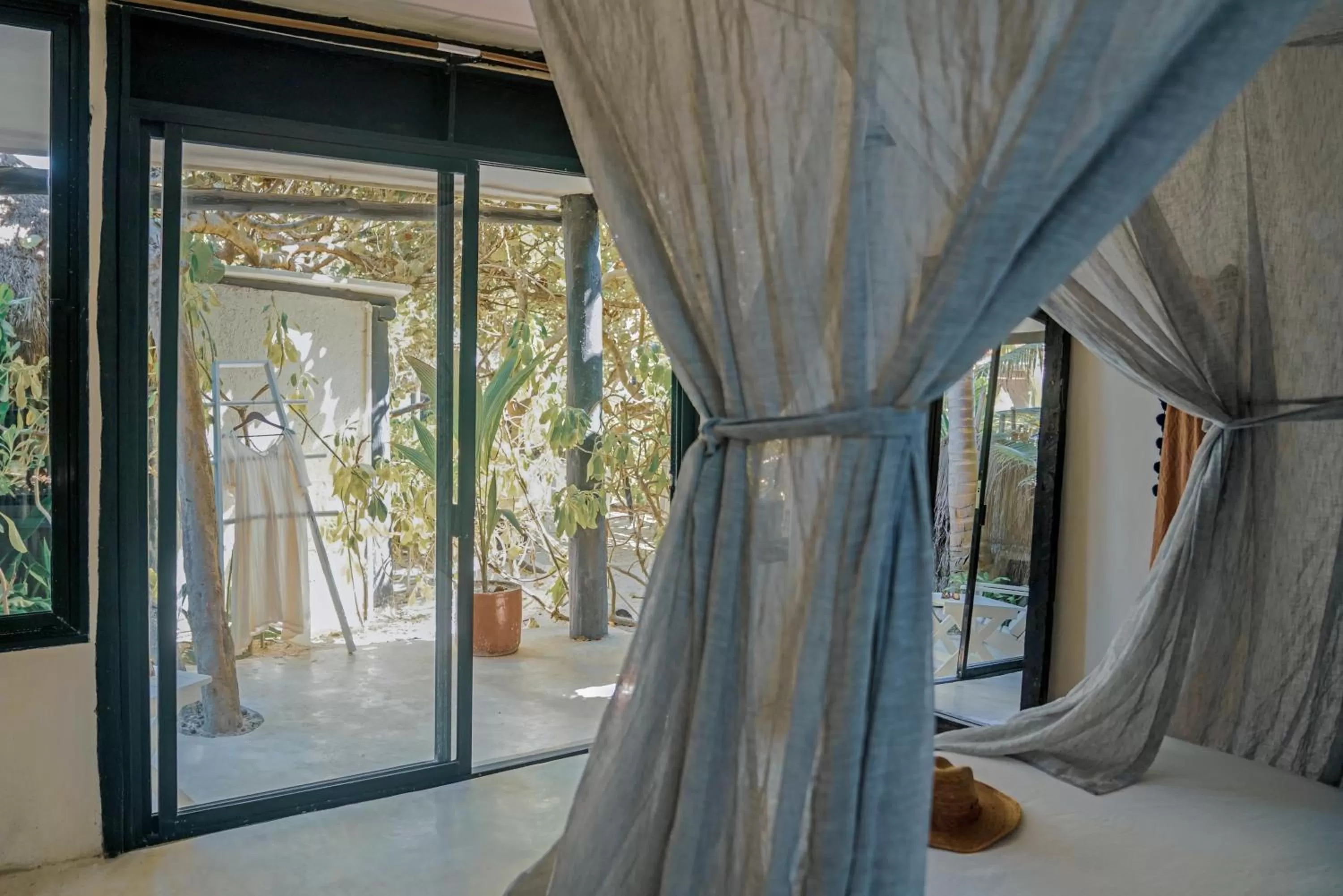 Bed, View in Coco Tulum Zen Zone Hotel